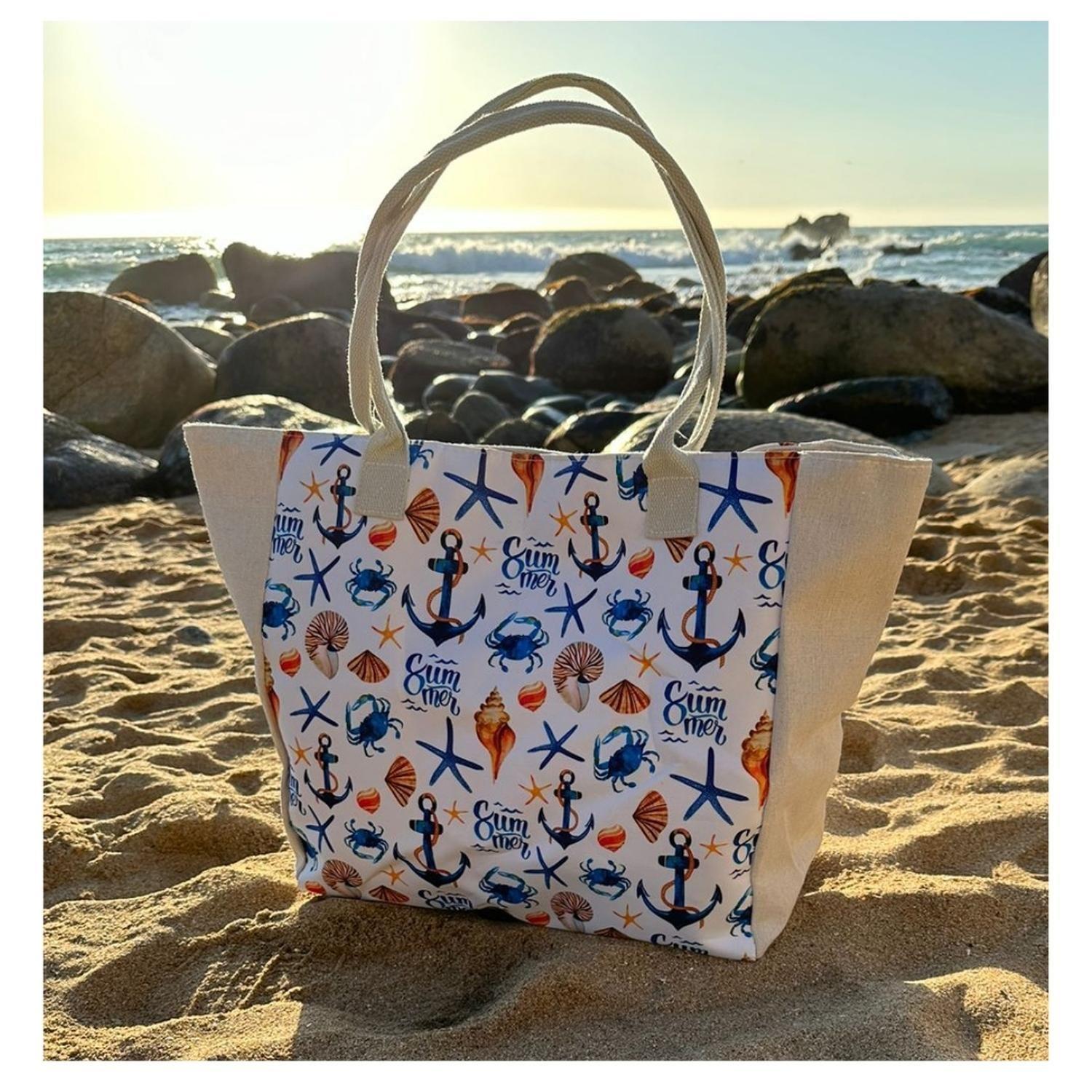 Bolso Playa Anclas Con Cierre Fuelle Grande-6