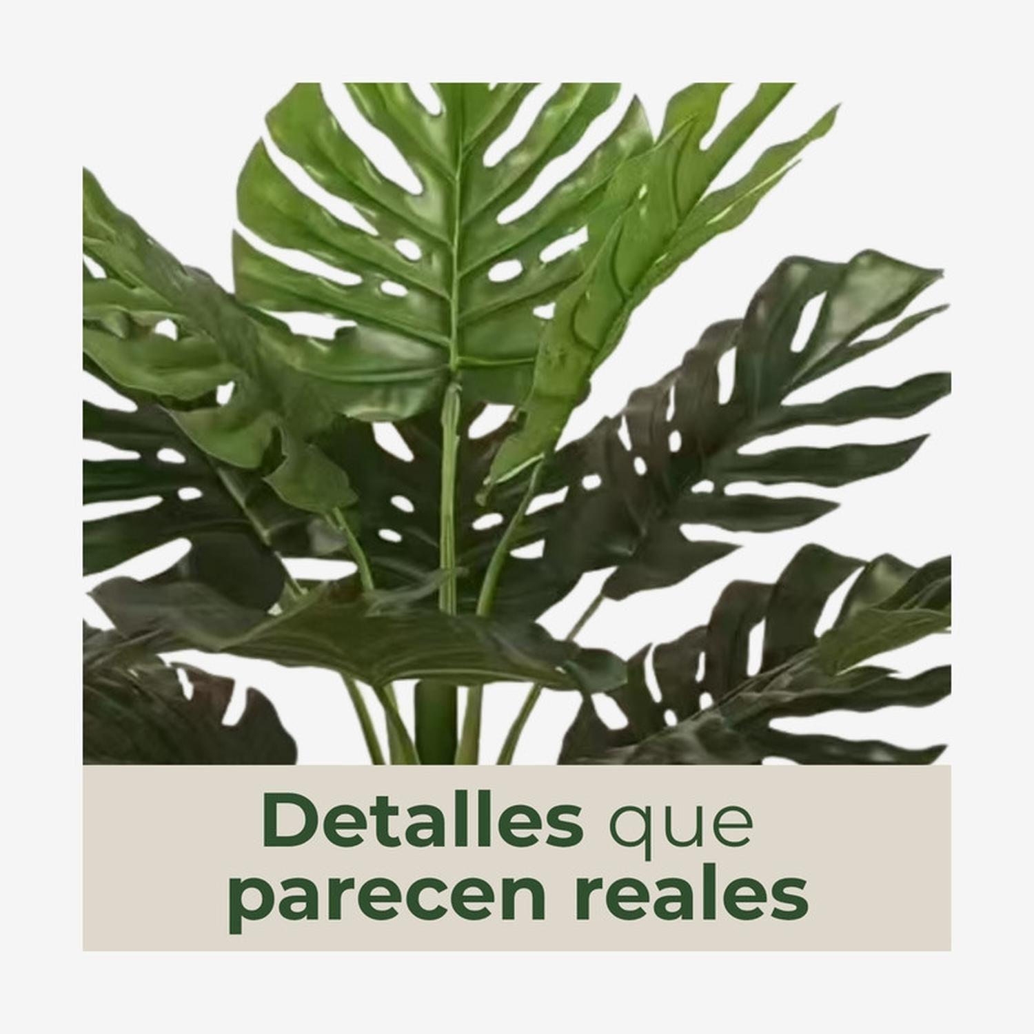 Planta Artificial Monstera Hoja Grande 120 cm-4