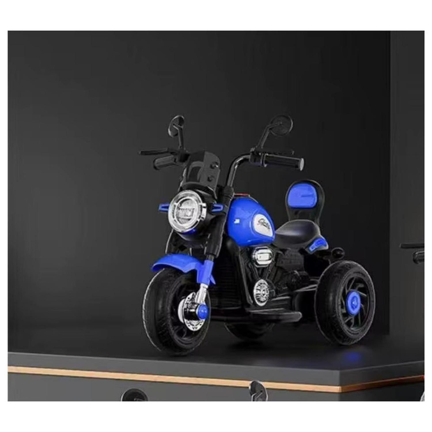 Auto Electrico Moto Juguete Infantil A bateria 518 Azul-6