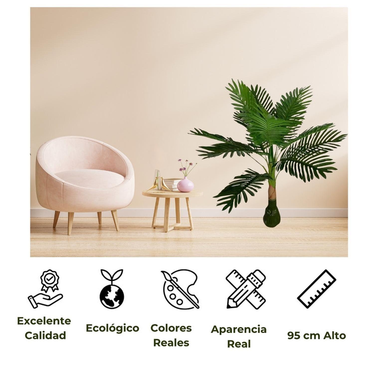 Planta Artificial Tipo Palmera. Altura: 95Cm-2