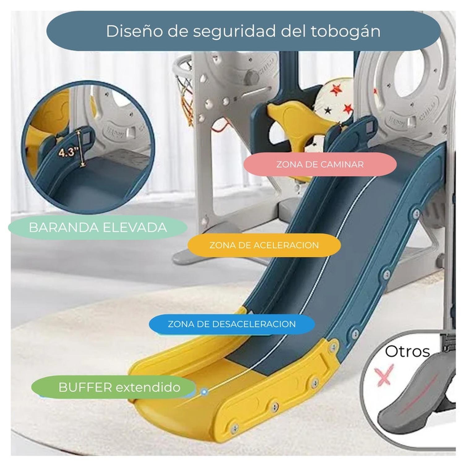 Juego Resbalin Tobogan Casa Club De Juegos Smile Bus-4