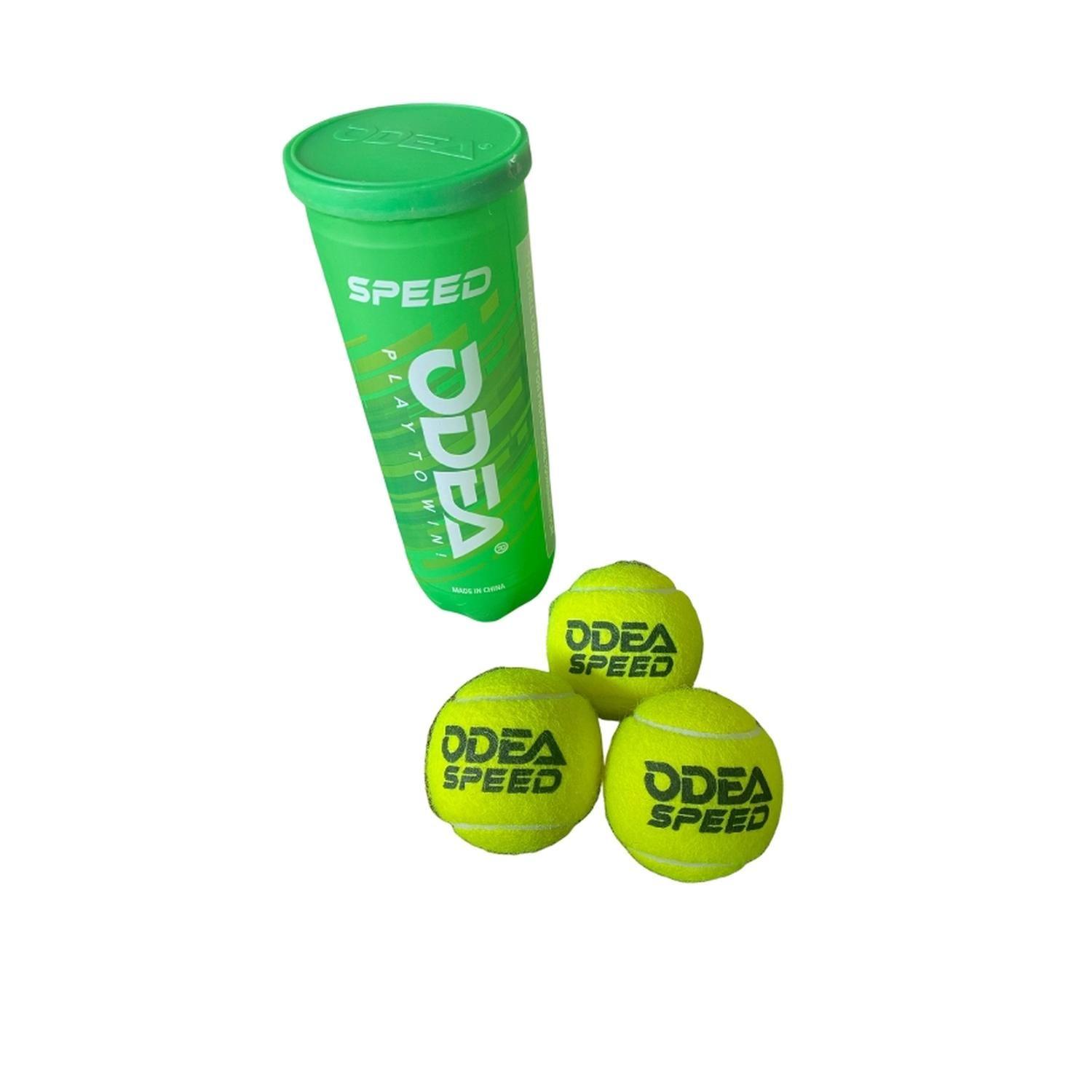 12 Tarros Pelotas de Tenis ODEA SPEED. 3 Pelotas x Tarro.-3