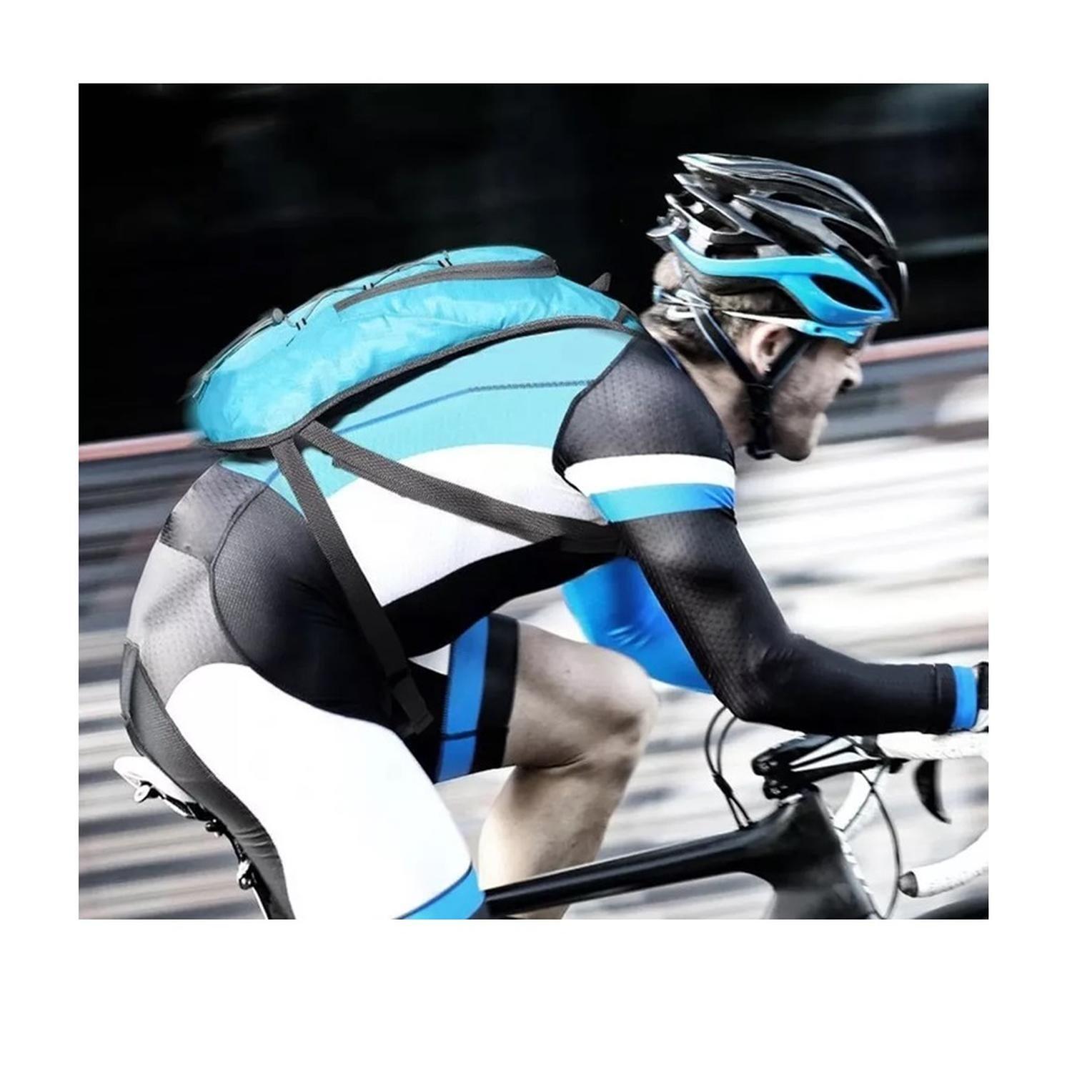 Mochila Hidratacion + Bolsa de Agua 2L. Rosada-2