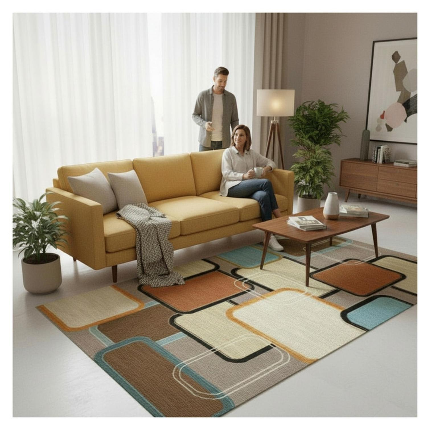 Alfombra Living Sala Estar 120x160 cm Lido-2