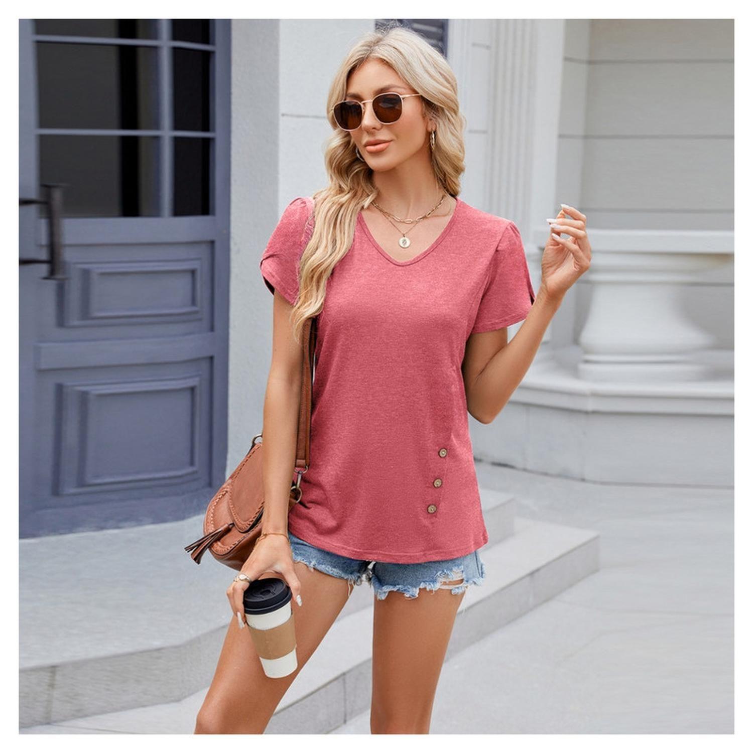 Polera Lactancia Maternidad Ema Manga Corta Rosa-2