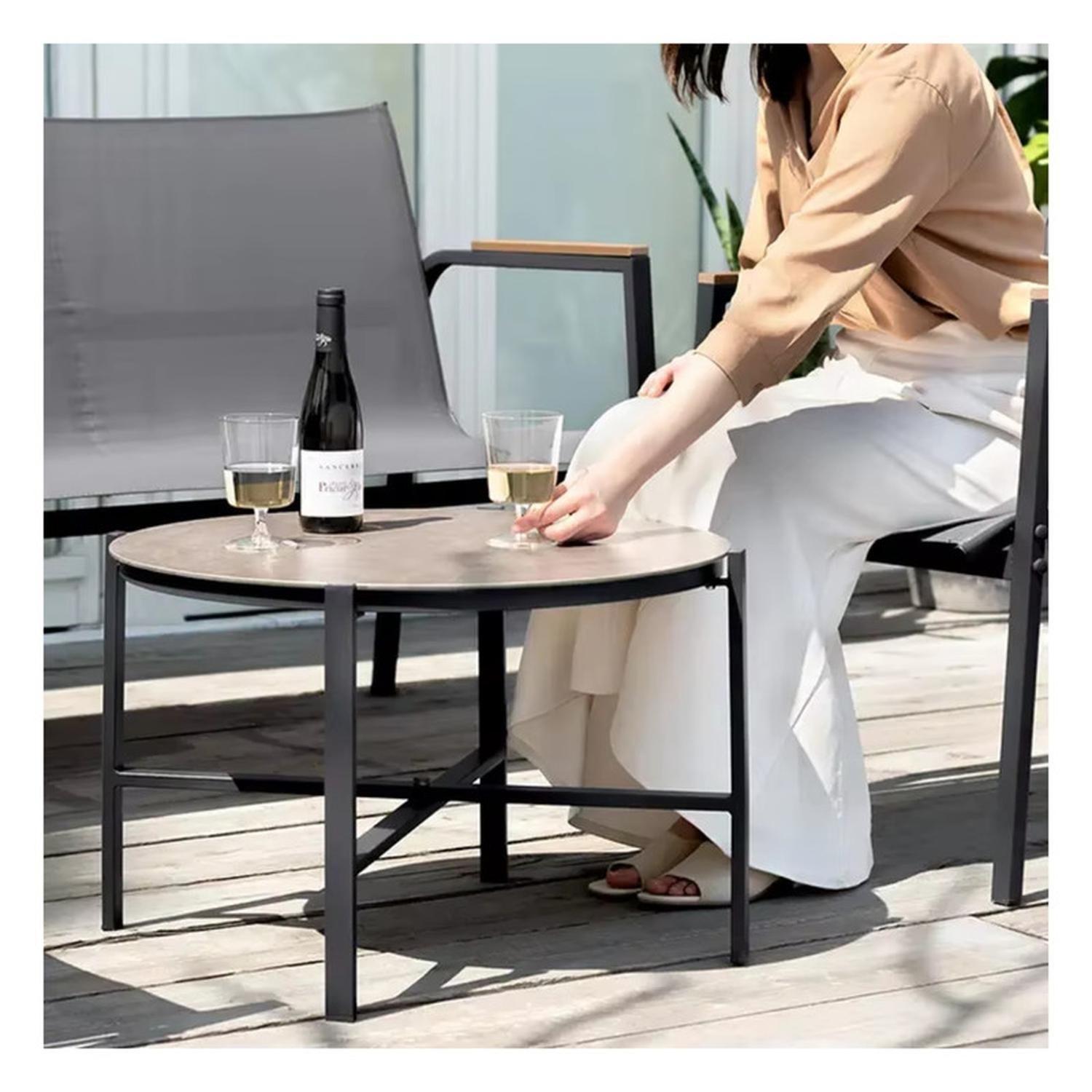 Juego De Terraza Living Malla Saint Thomas 4 Piezas Exterior-7