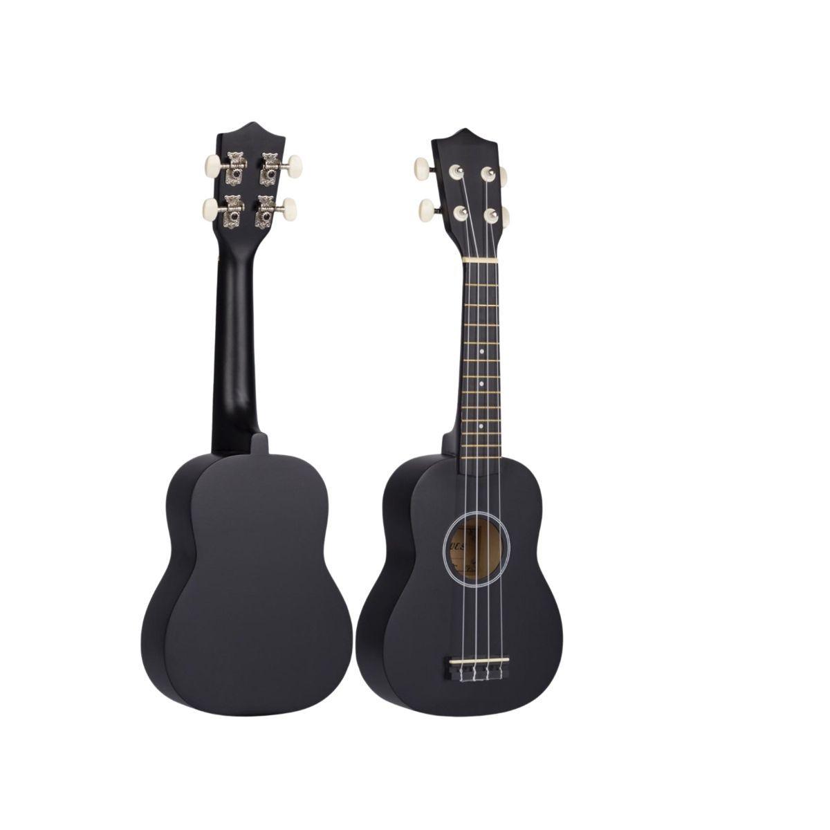 Ukelele 21". Incluye Funda. Color Negro-2