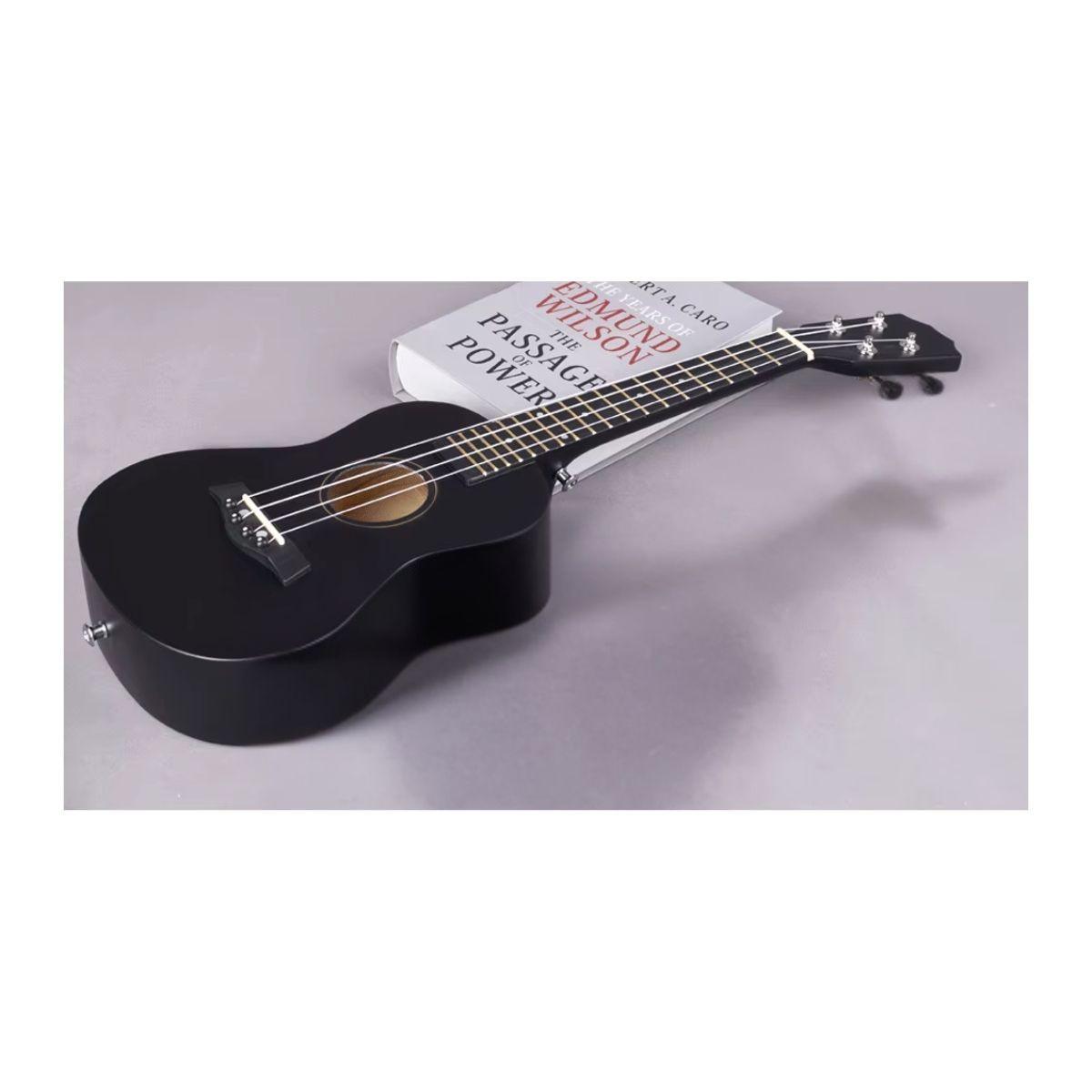 Ukelele 21". Incluye Funda. Color Negro-6