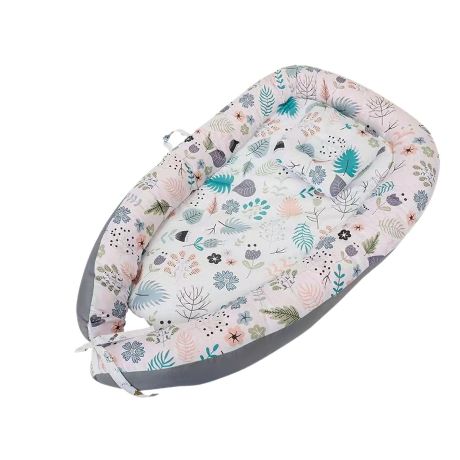 Nido Colecho Bebe Cama Cojin Diseño Diseño Vegetación-0