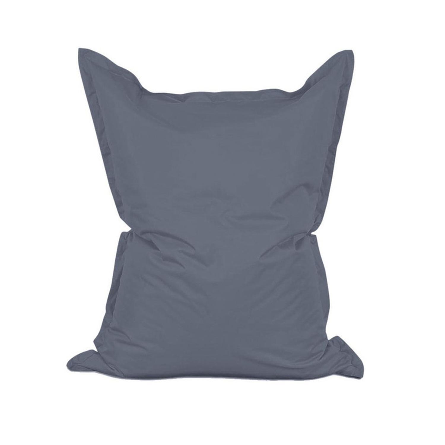 Cojin Gigante Impermeable Puff 600D 180X140 Cm Gris-0