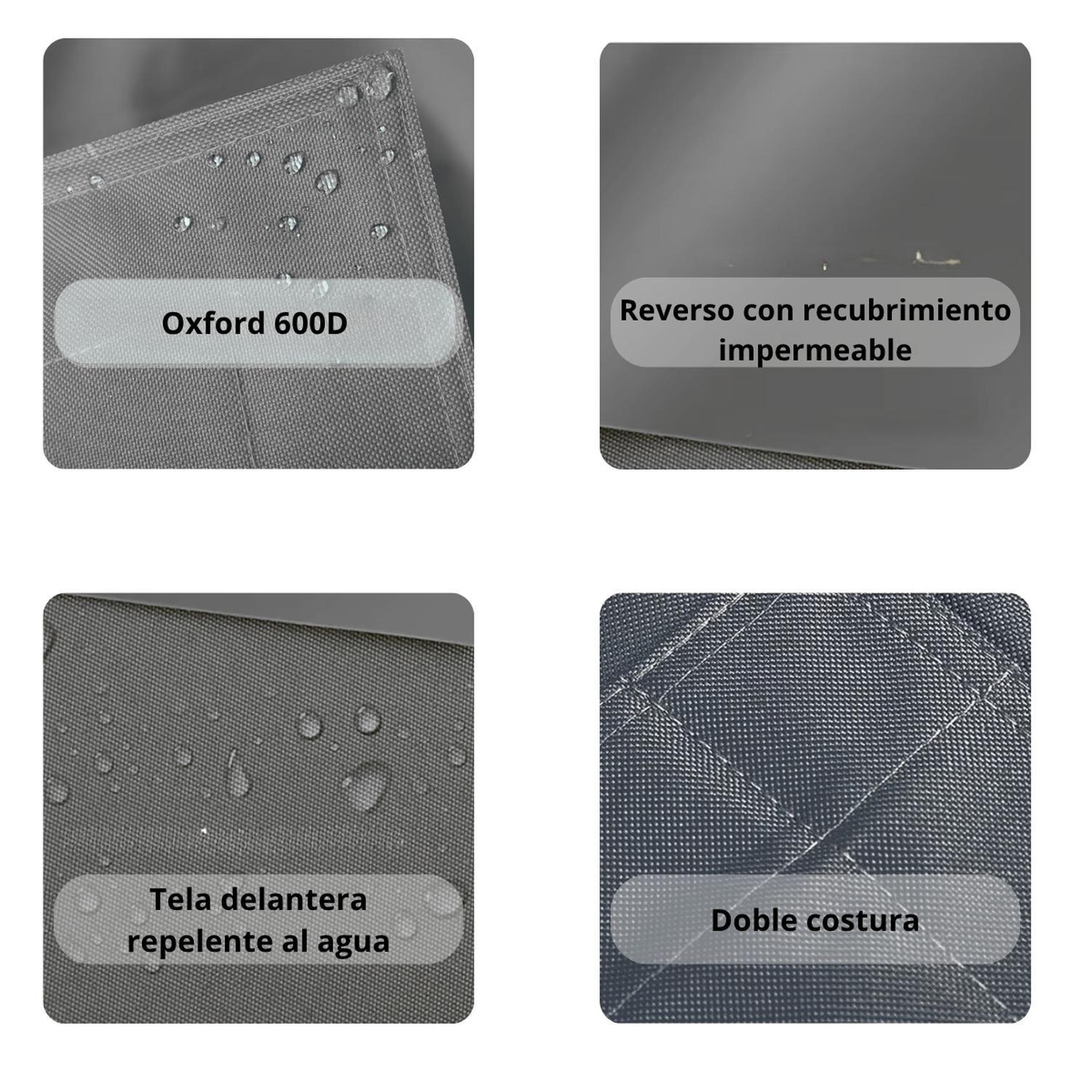 Cojin Gigante Impermeable Puff 600D 180X140 Cm Gris-2