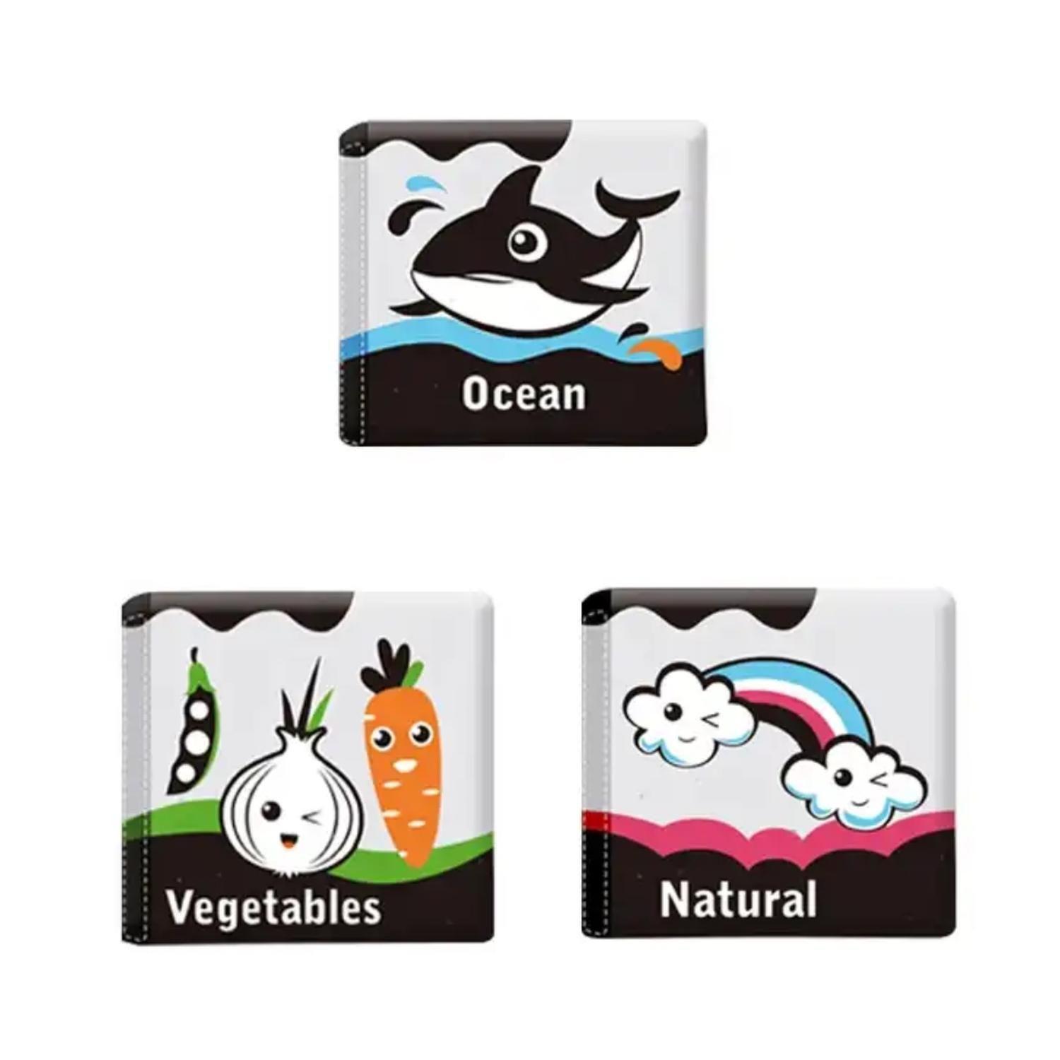 Pack 3 Libro Sensorial Estimulacion Cognitivo Alto Contraste-0