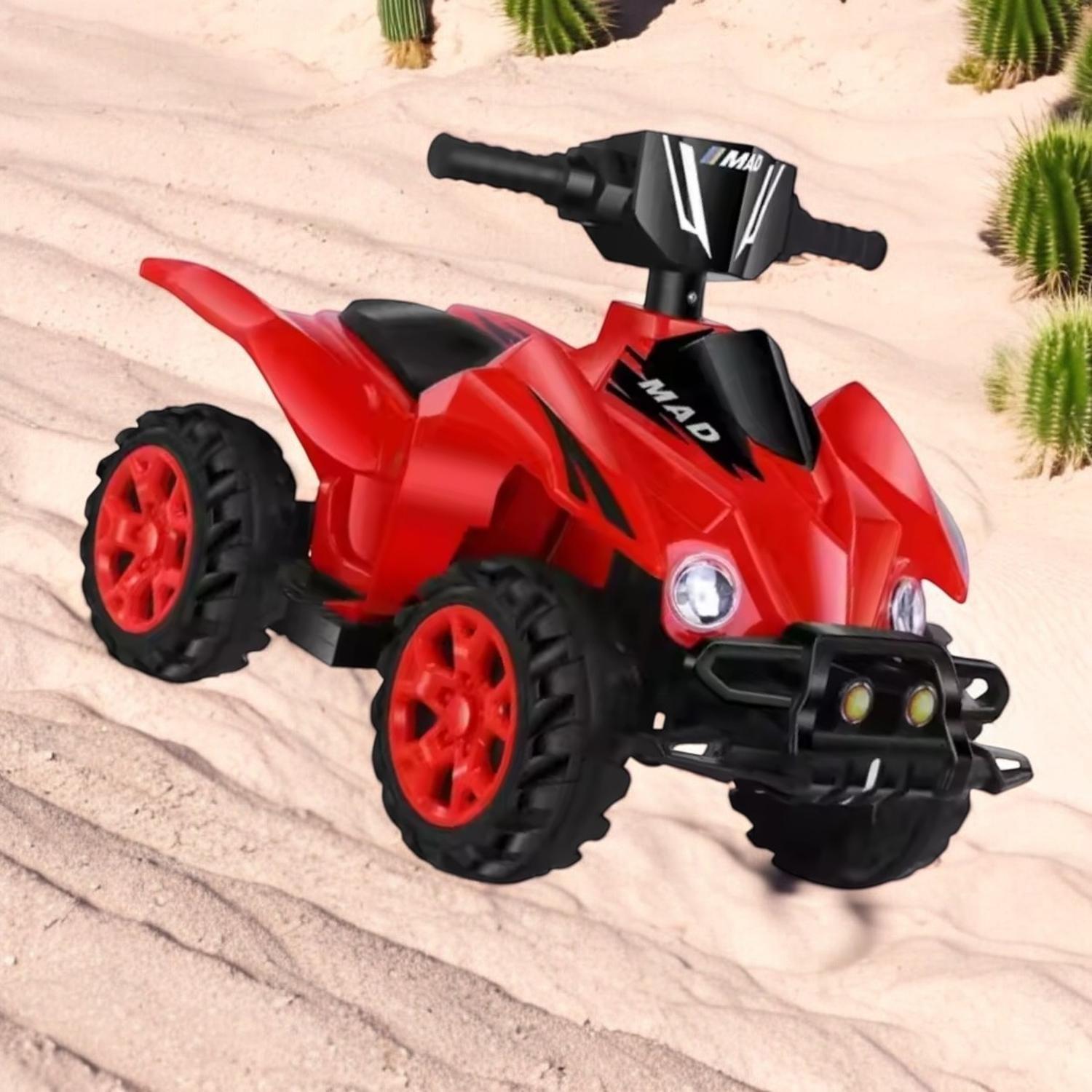 Cuatrimoto Auto Electrico Arena Infantil Luz Sonido Roja-4