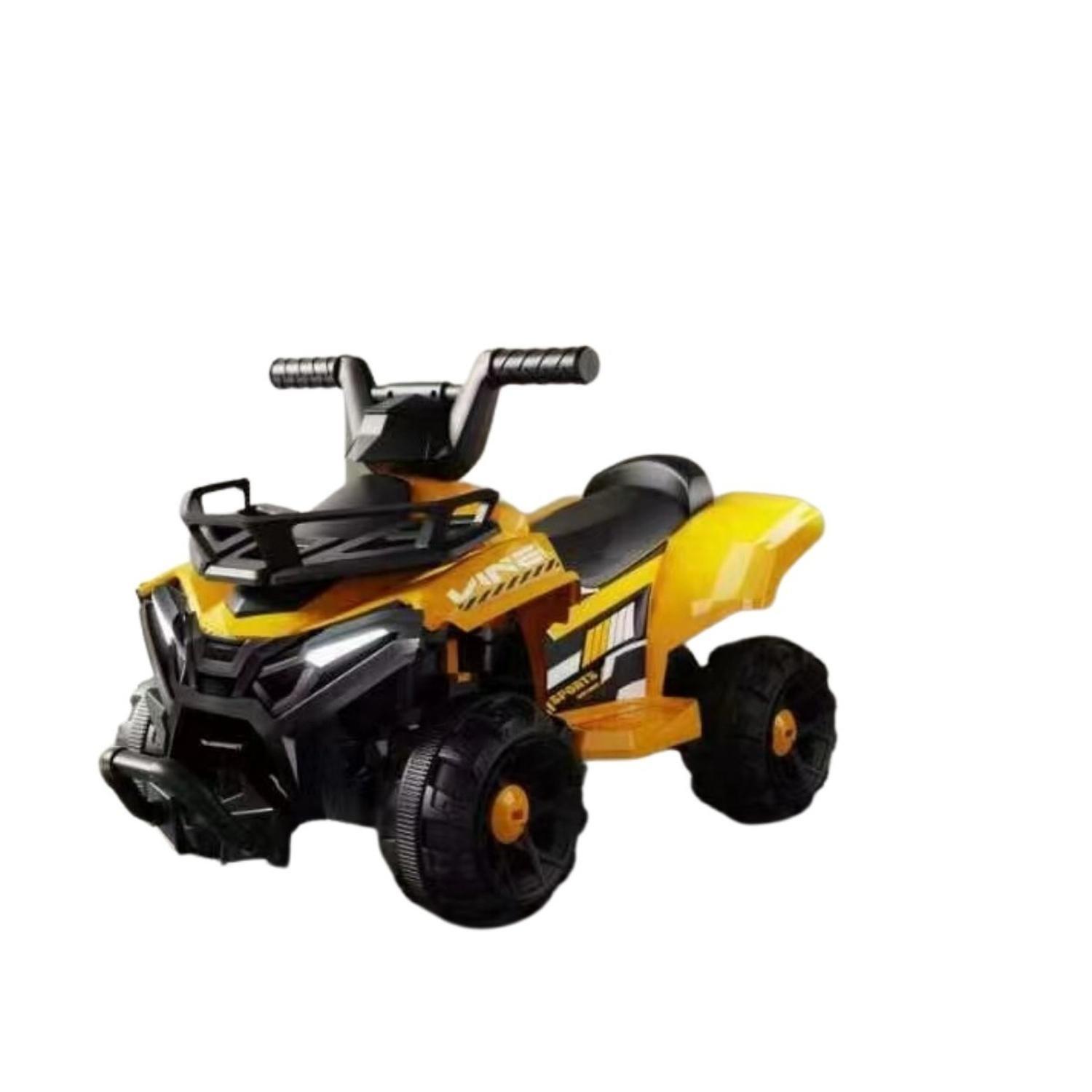Moto Electrica Bateria Auto Niño Luz Y Sonido Amarilla Tj66-0