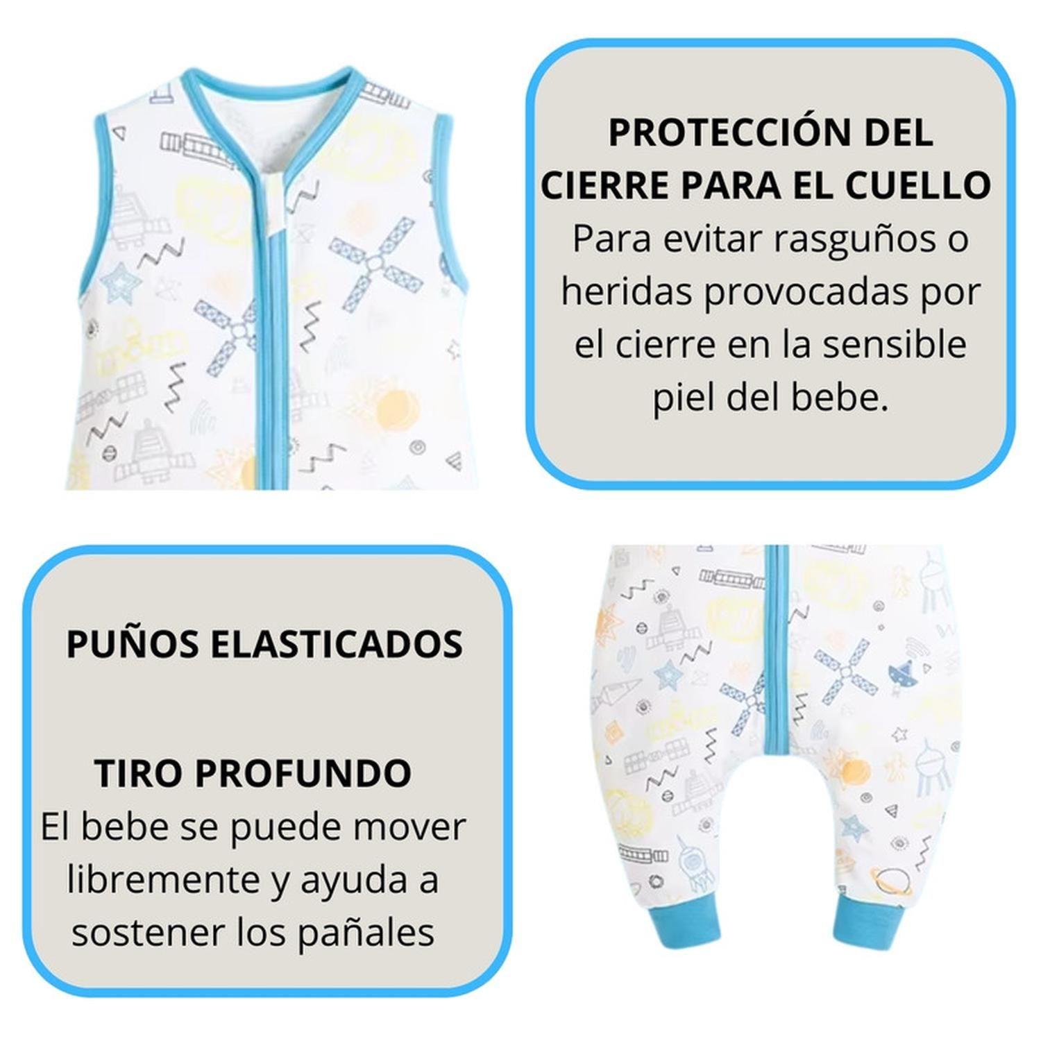 Saquito Dormir Bebe Tog 0,5 Con Pie Algodon Liviano Universo-3