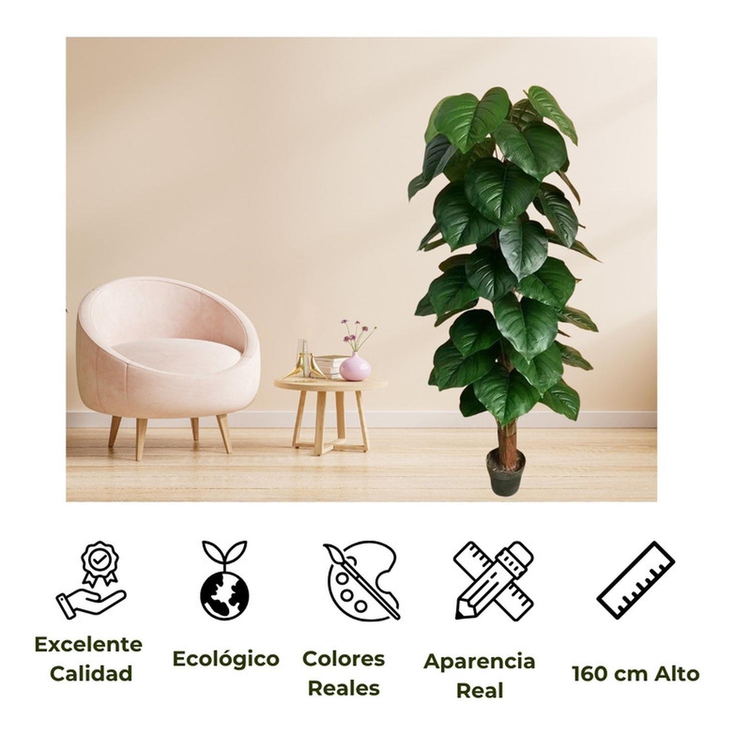 Planta Artificial Decorativa De 160 Cm Con Macetero-3