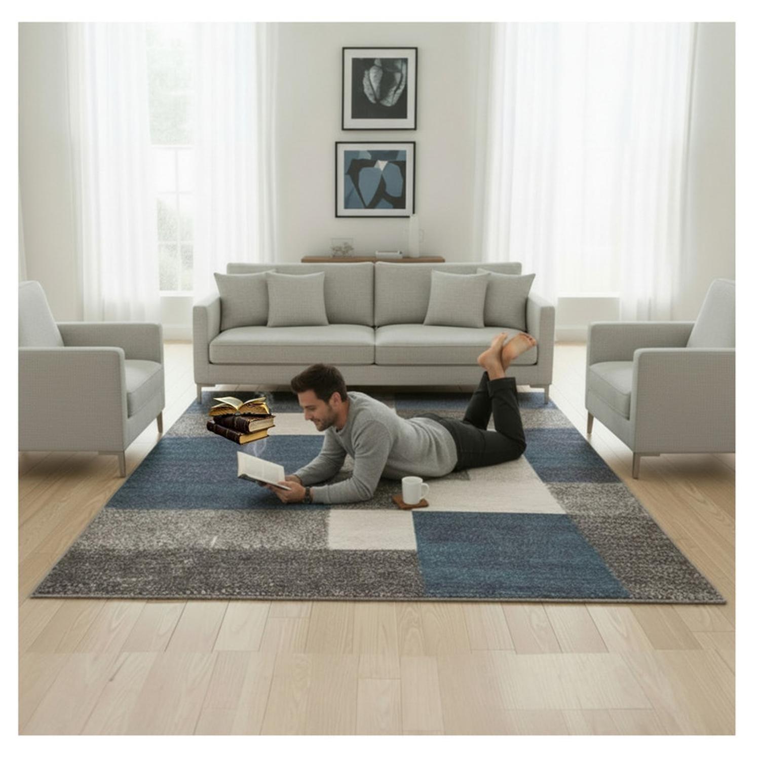 Alfombra Living Sala Estar 120x160 cm Bosca-2