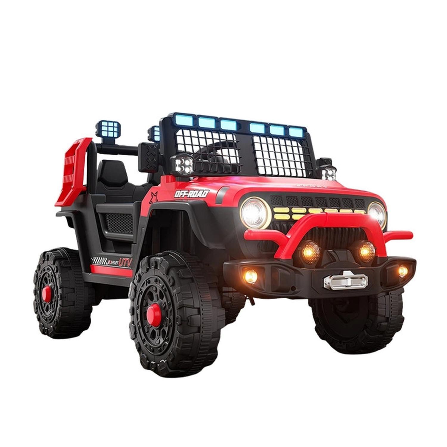 Auto Eléctrico Infantil Jeep Blaze Batería Control Rojo-0