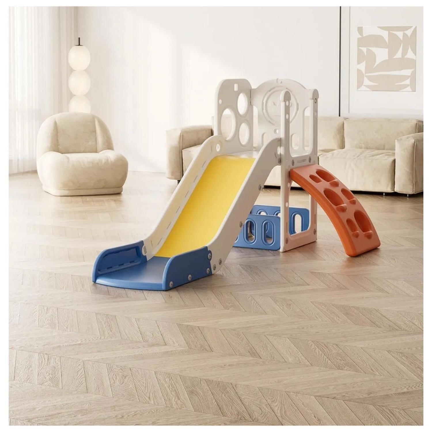 Juego Resbalin Infantil + Escalada Tobogan Torre Rojo-0