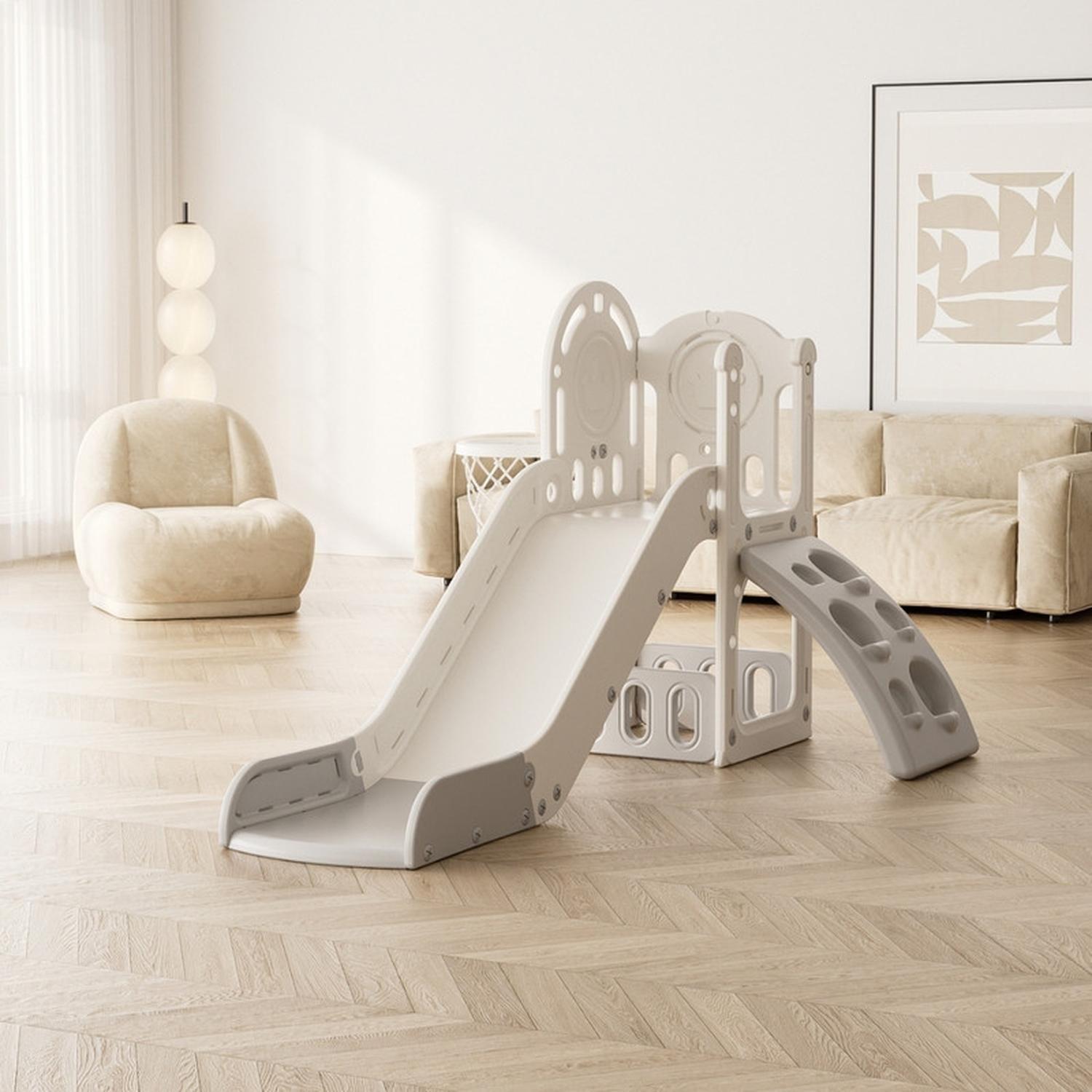 Juego Resbalin Infantil + Escalada Tobogan Torre Rojo-2