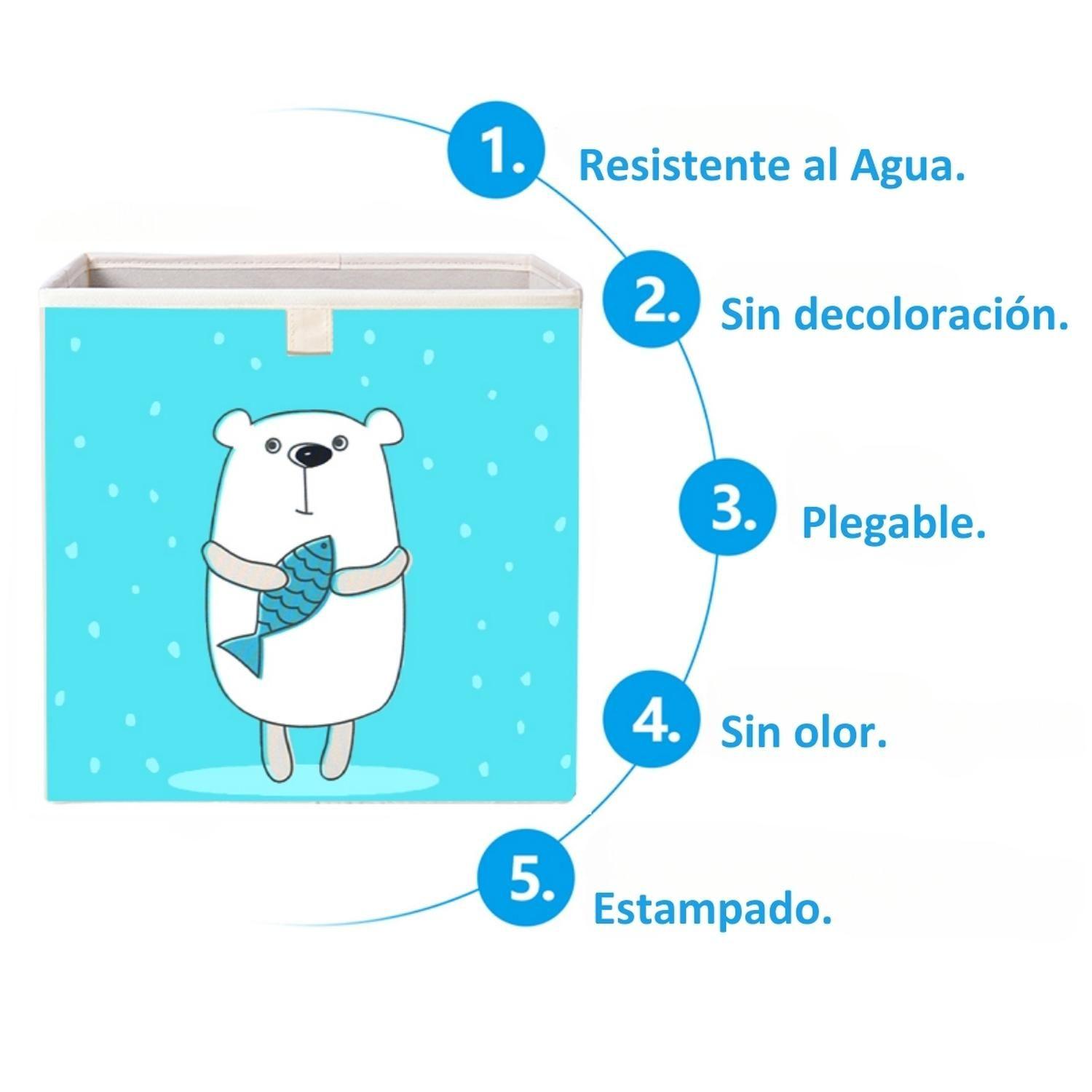 Caja Organizadora Juguetes Ropa Infantil Oso Polar-2