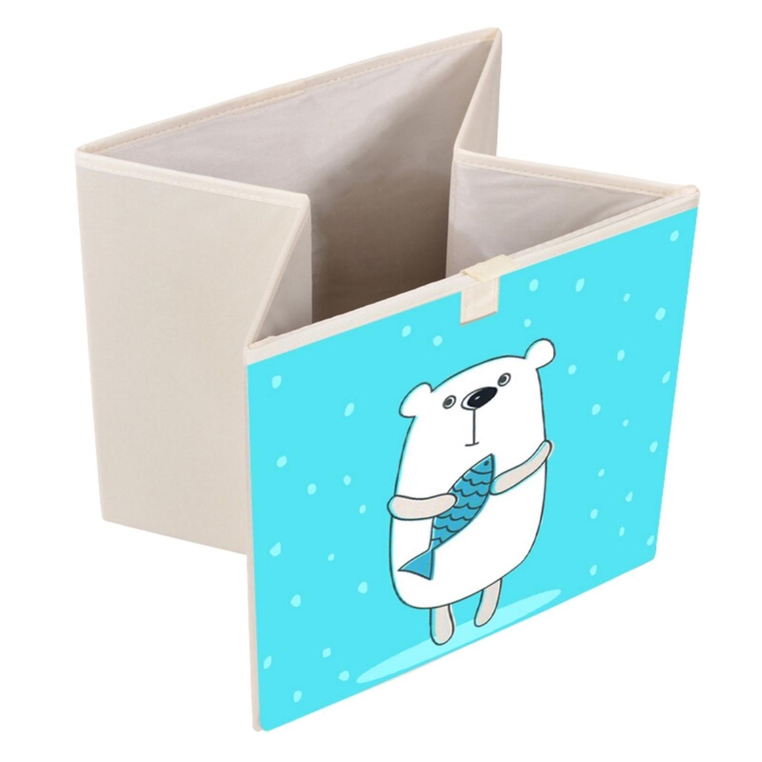 Caja Organizadora Juguetes Ropa Infantil Oso Polar-3