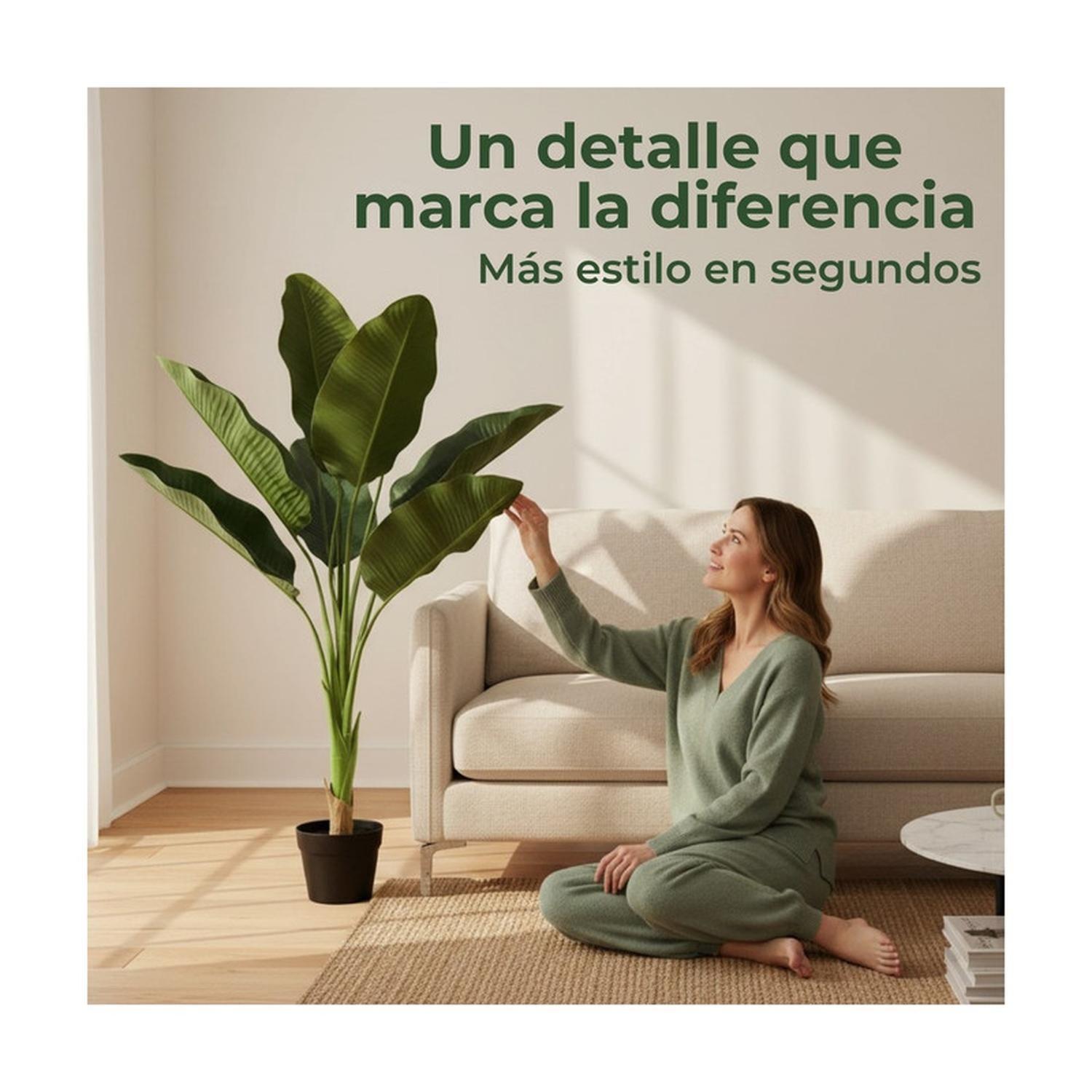 Planta Artificial Ave Del Paraíso Strelitzia 110 Cm-5