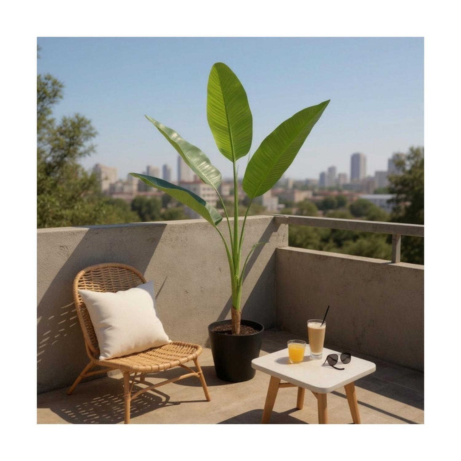 Planta Artificial Ave Del Paraíso Strelitzia 110 Cm-6