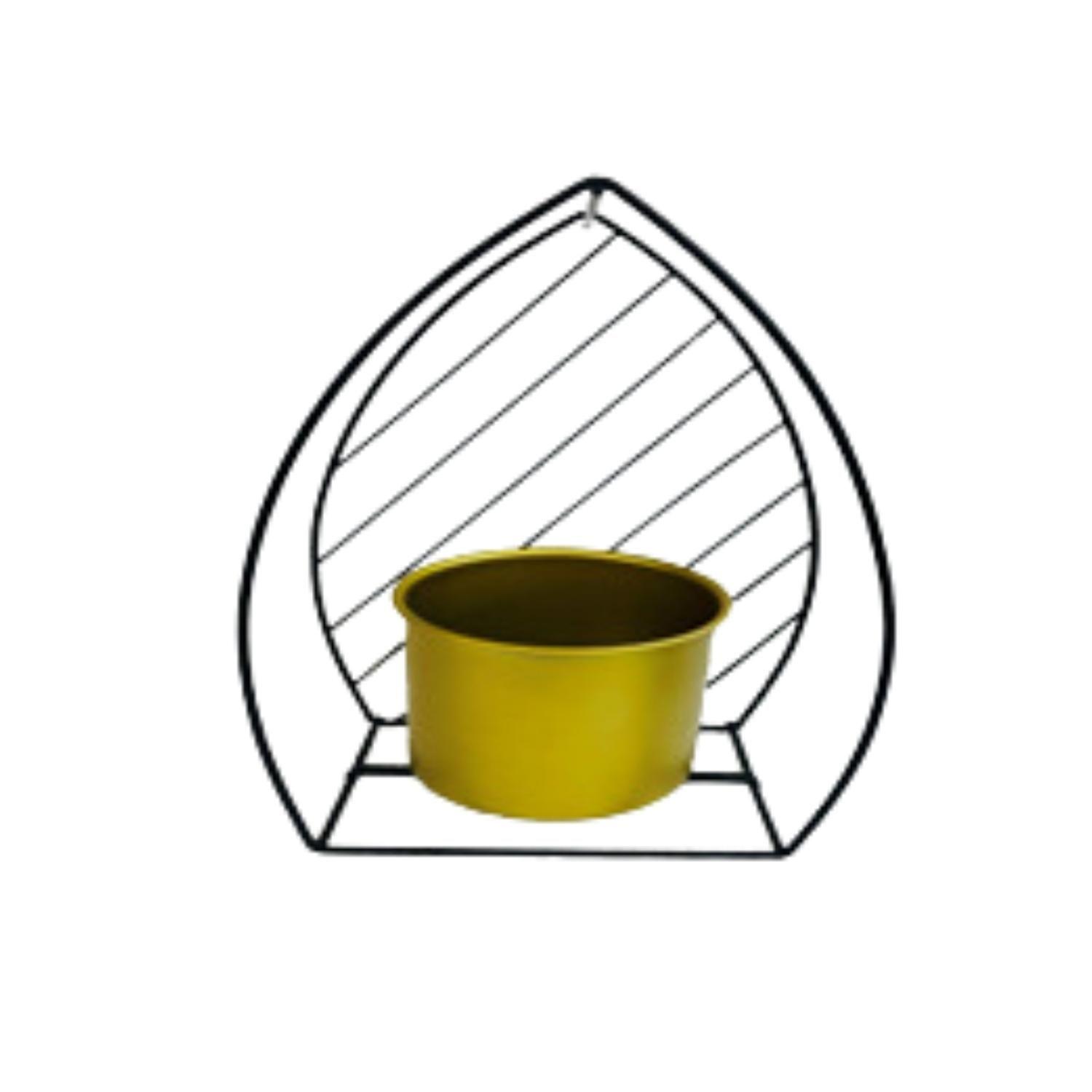 Repisa Flotante Porta Macetero Porta Vela Deco 19x30x7 Hoja-0