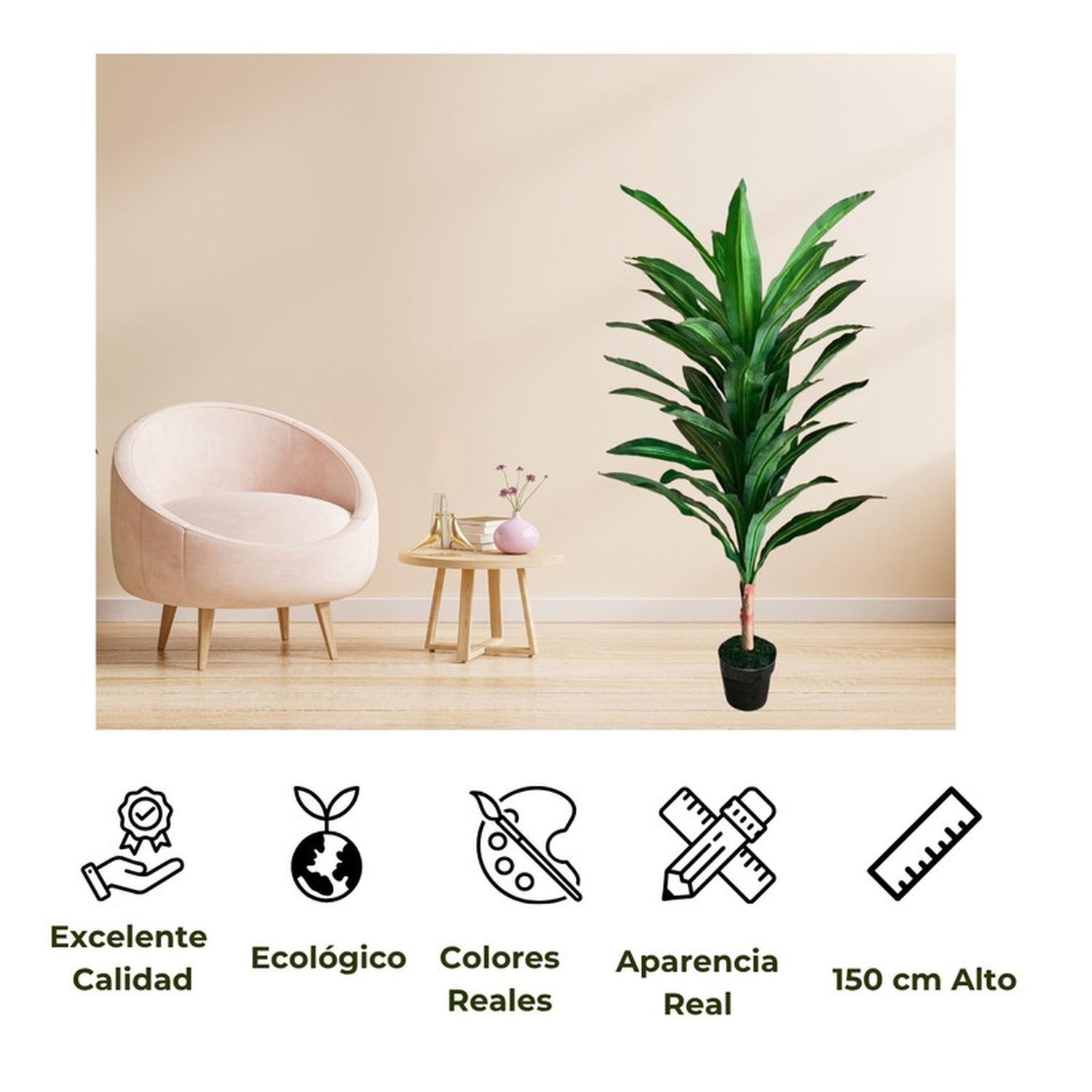 Planta Artificial De 150 Cm Tipo Banano + Macetero-3