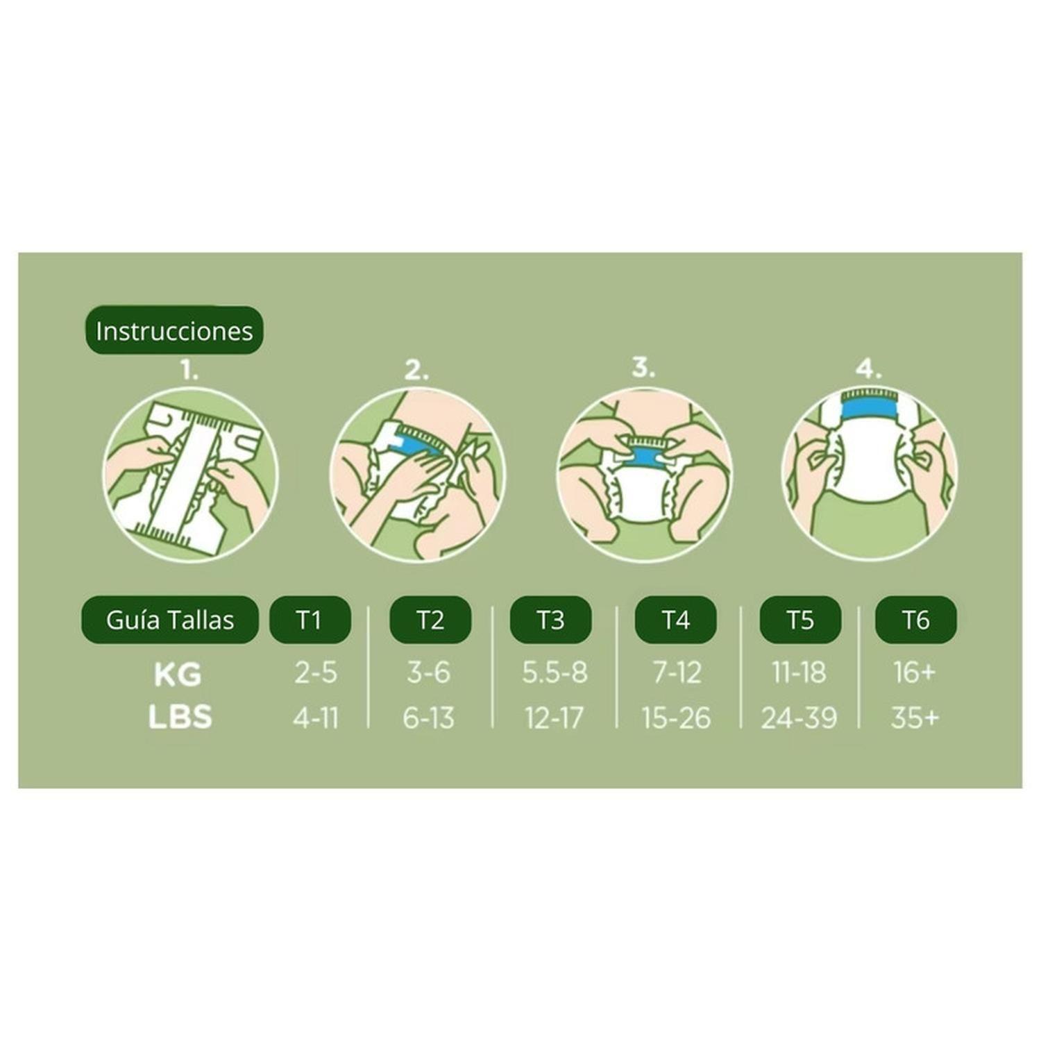 Pañales Bambú Premium 112 Unidades 5,5 a 8 Kg-7