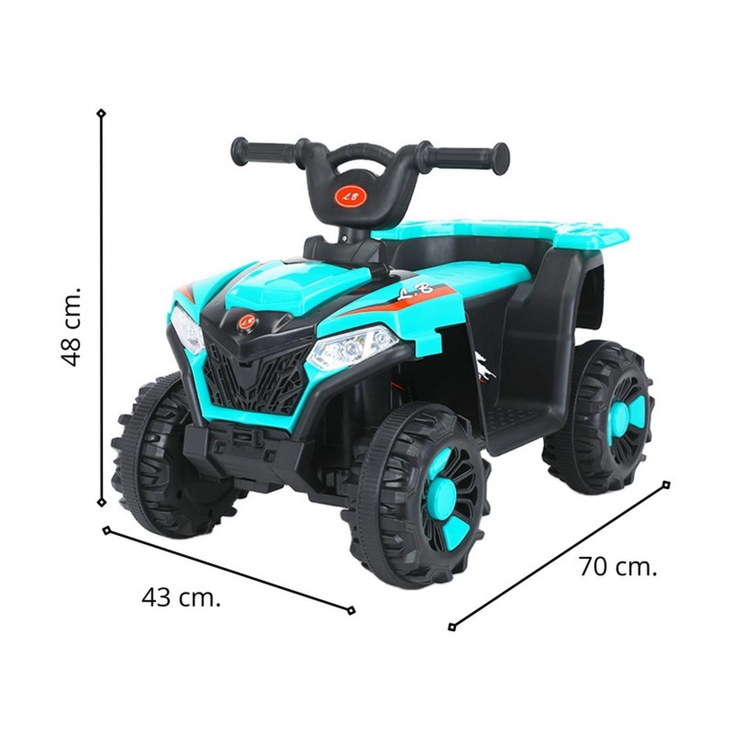 Auto Eléctrico Infantil Moto Explor Batería Turquesa-3