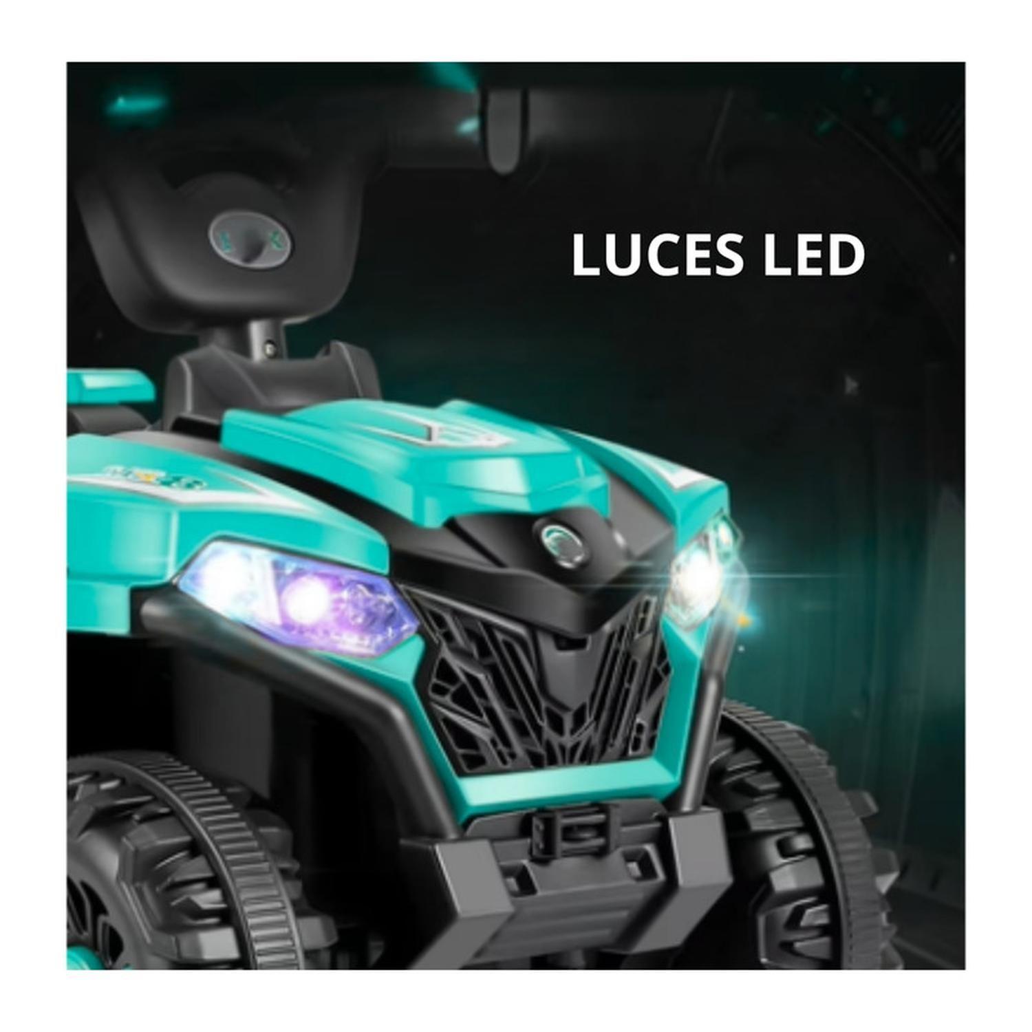 Auto Eléctrico Infantil Moto Explor Batería Turquesa-5