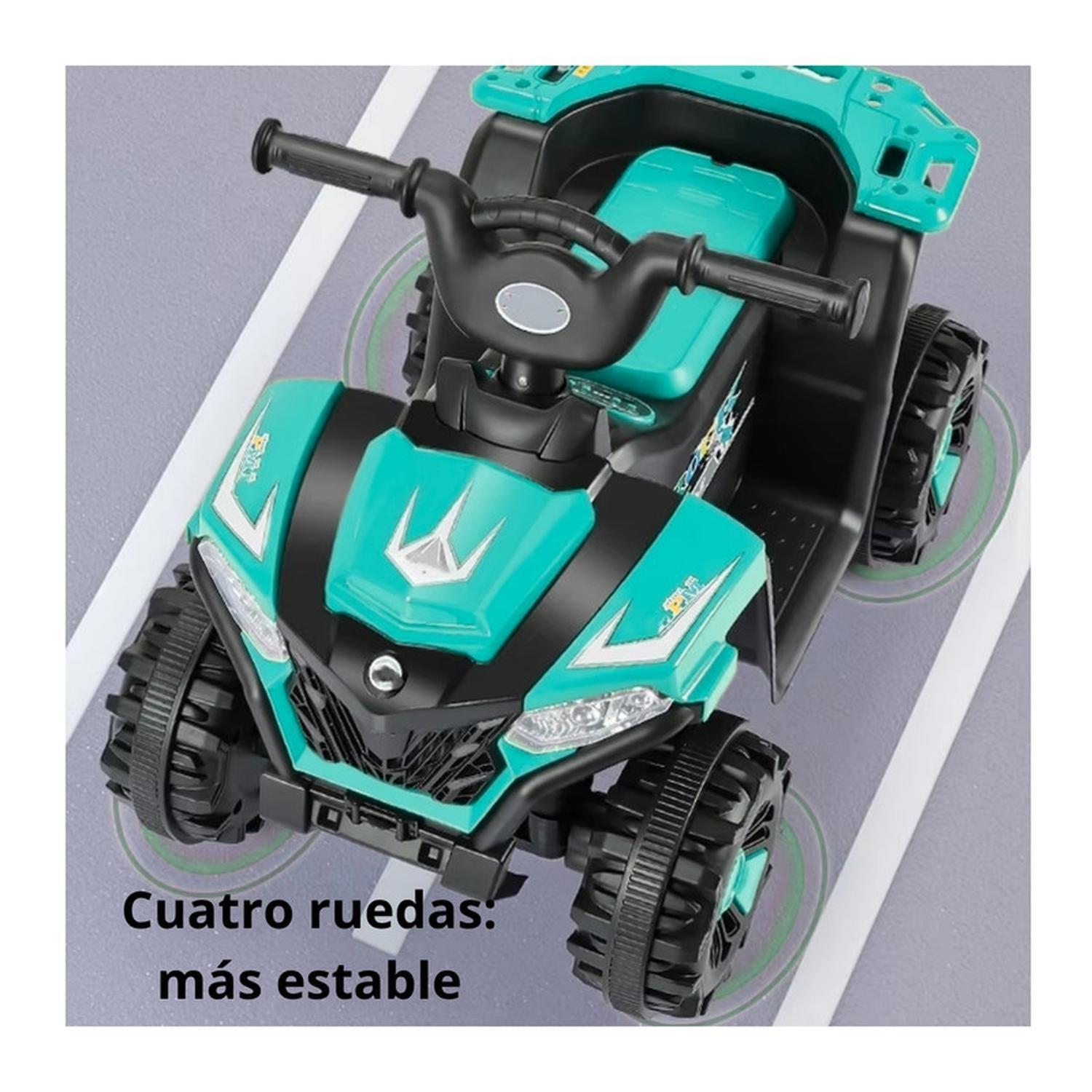 Auto Eléctrico Infantil Moto Explor Batería Turquesa-6