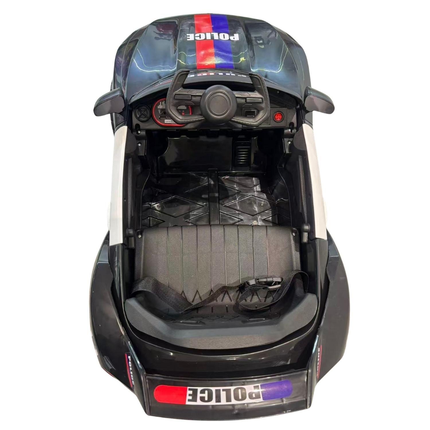 Auto Electrico Policia Infantil A Batería-2