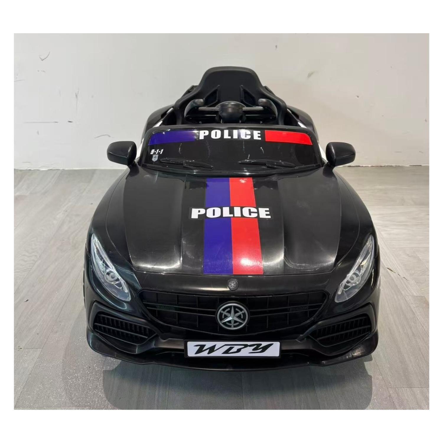 Auto Electrico Policia Infantil A Batería-7