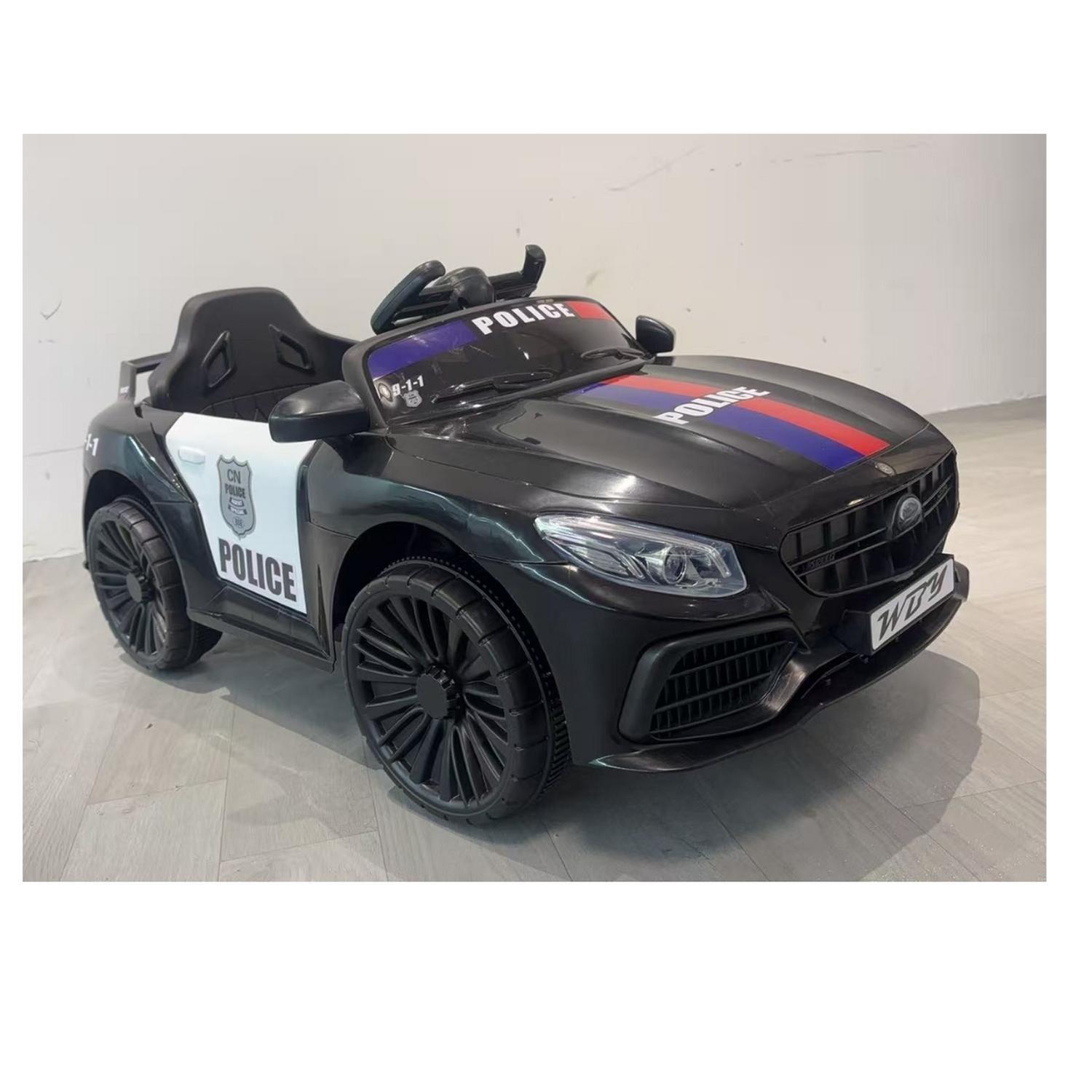 Auto Electrico Policia Infantil A Batería-8