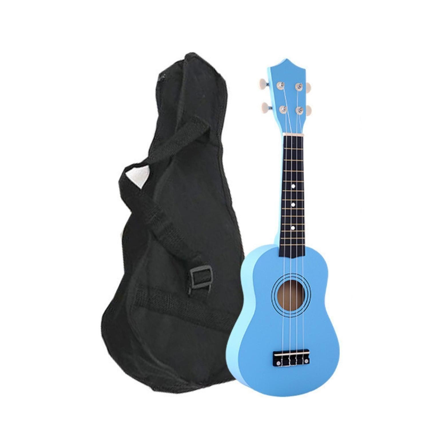 Ukelele 21". Incluye Funda. Color Celeste-0