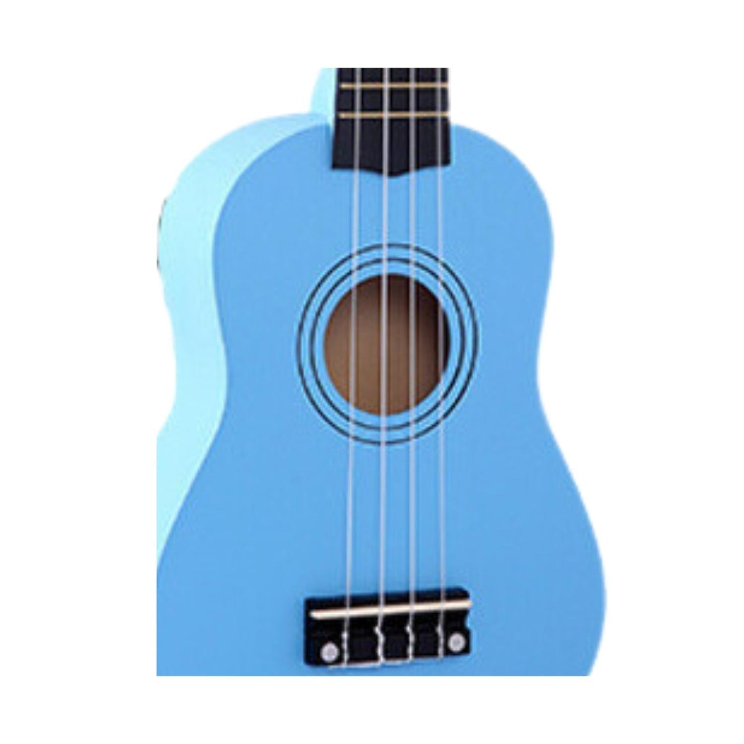 Ukelele 21". Incluye Funda. Color Celeste-2