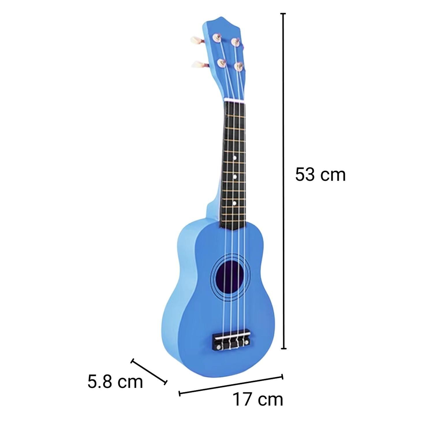 Ukelele 21". Incluye Funda. Color Celeste-4