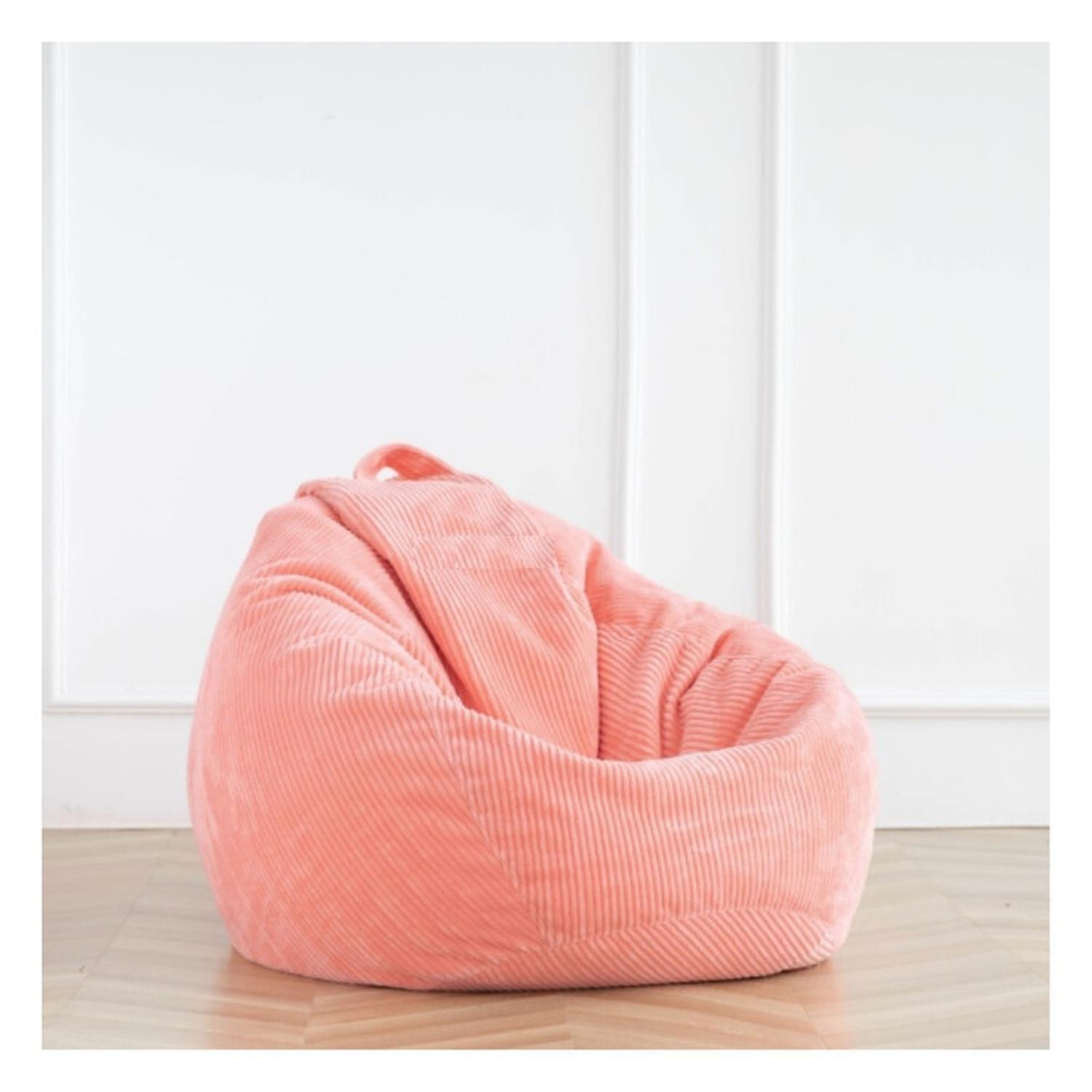 Puff Pera De Cotelé 100 X 120 Cm Rosado-1