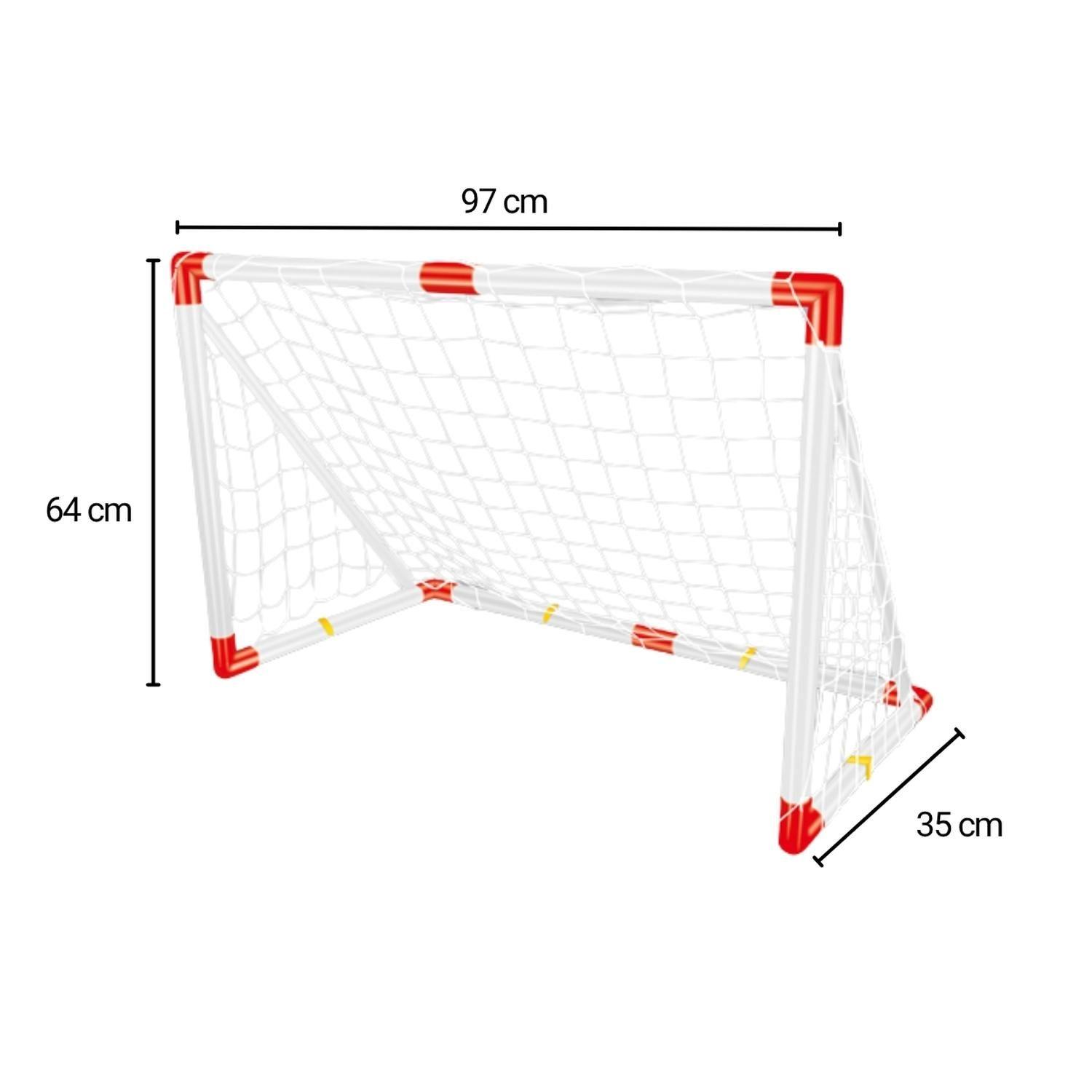 Arco Futbol Niño Red+Bombin+Pelota 97X64Cm.-3