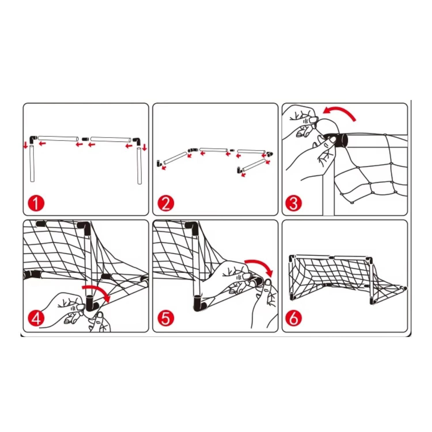 Arco Futbol Niño Red+Bombin+Pelota 97X64Cm.-6