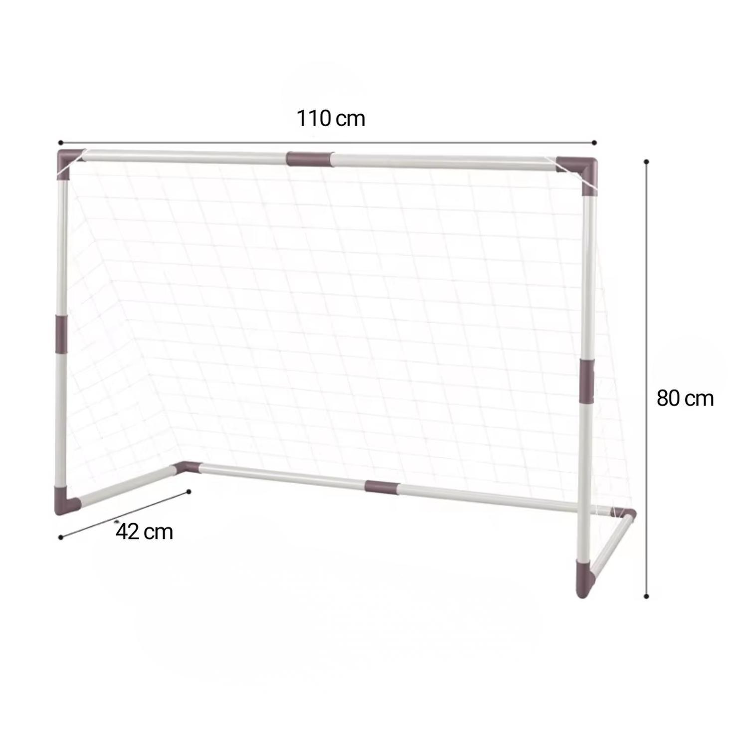 Pack 2 Arcos Futbol Niño Red+Bombin+Pelota+Marcador 110X80Cm-2