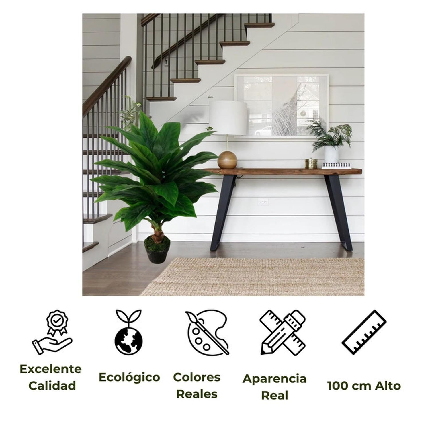 Planta Artificial Tipo Banano. Altura: 100Cm-2