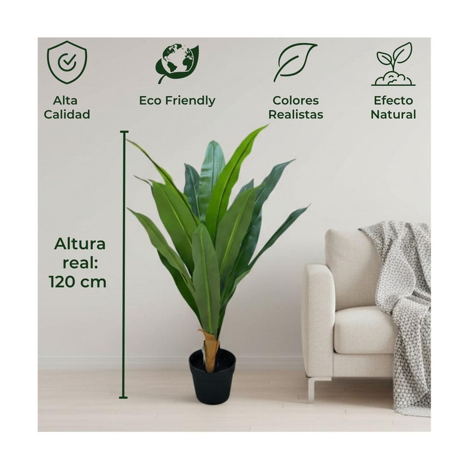 Planta Artificial Dracaena Hojas Largas 120 cm-3