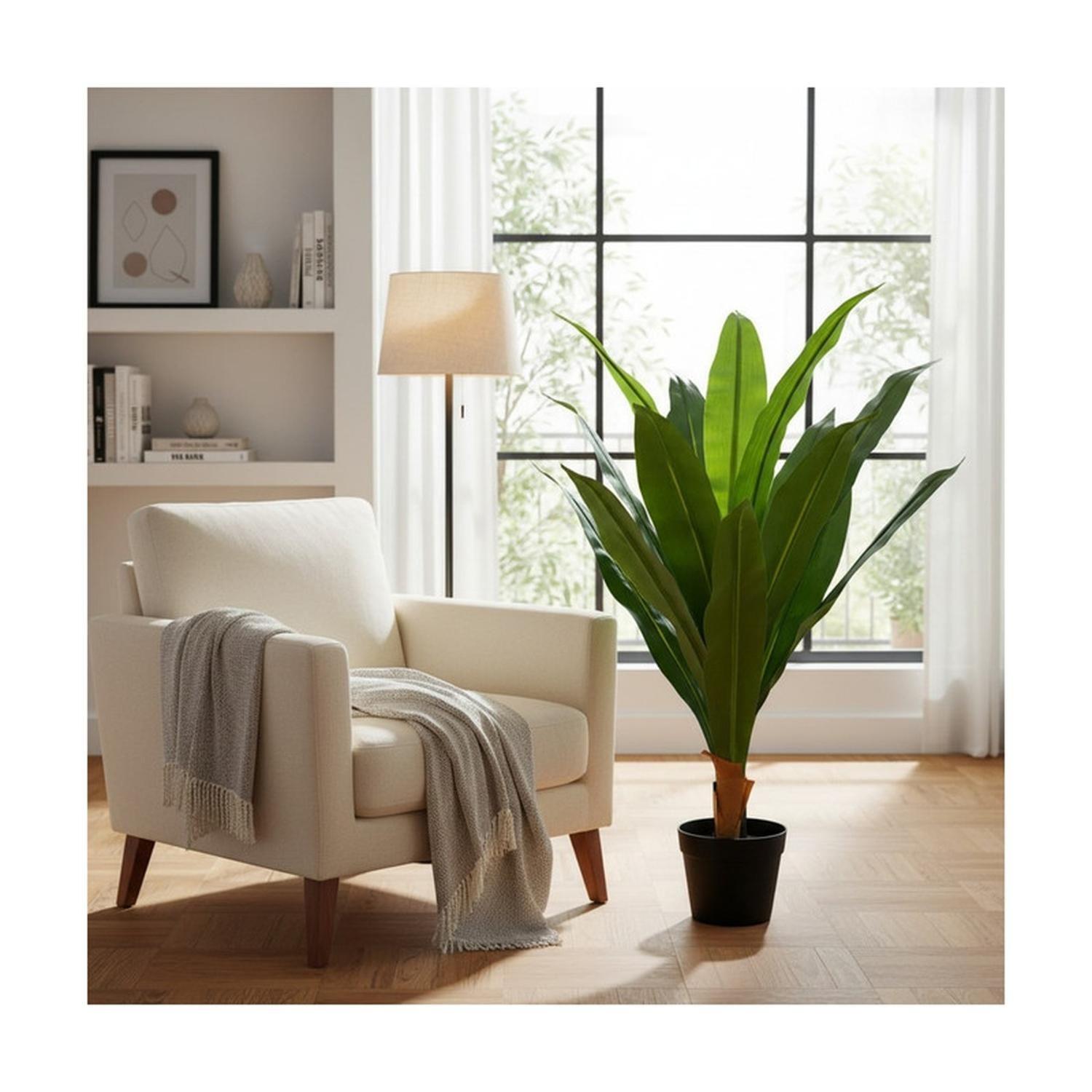 Planta Artificial Dracaena Hojas Largas 120 cm-6