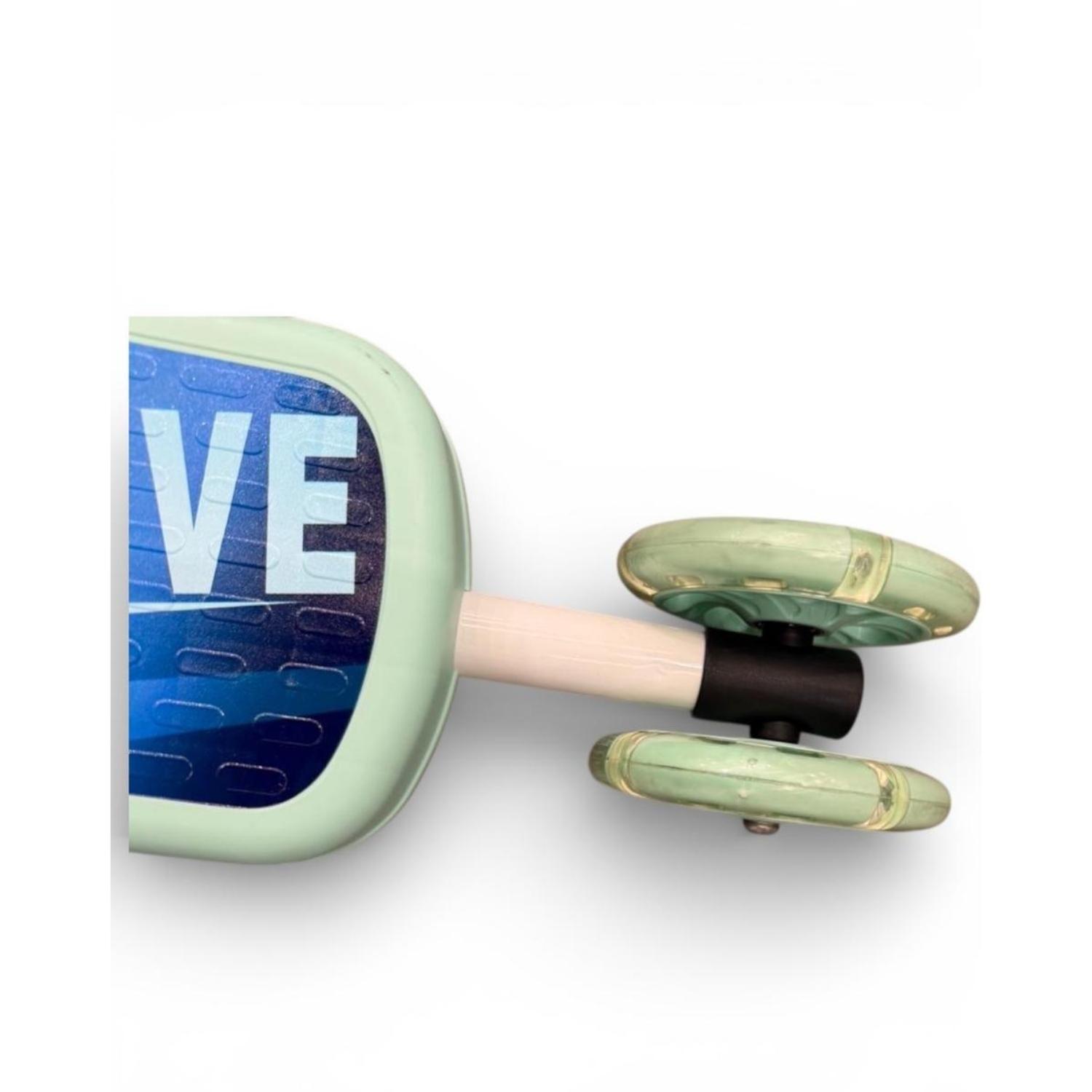 Scooter Infantil 4 Ruedas Ajustable Niño Estable Azul-2