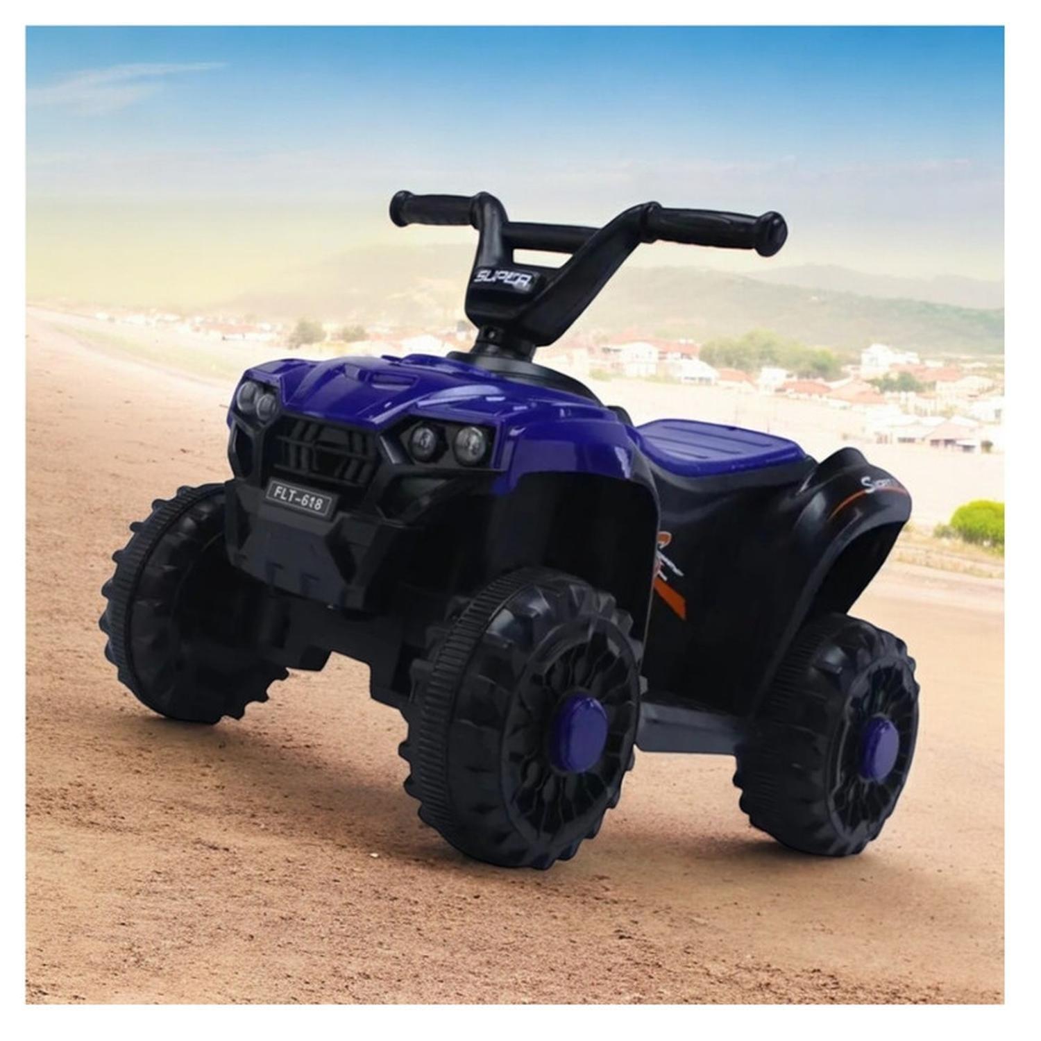 Cuatrimoto Auto Electrico Infantil Luz Sonido Bateria Blue-5