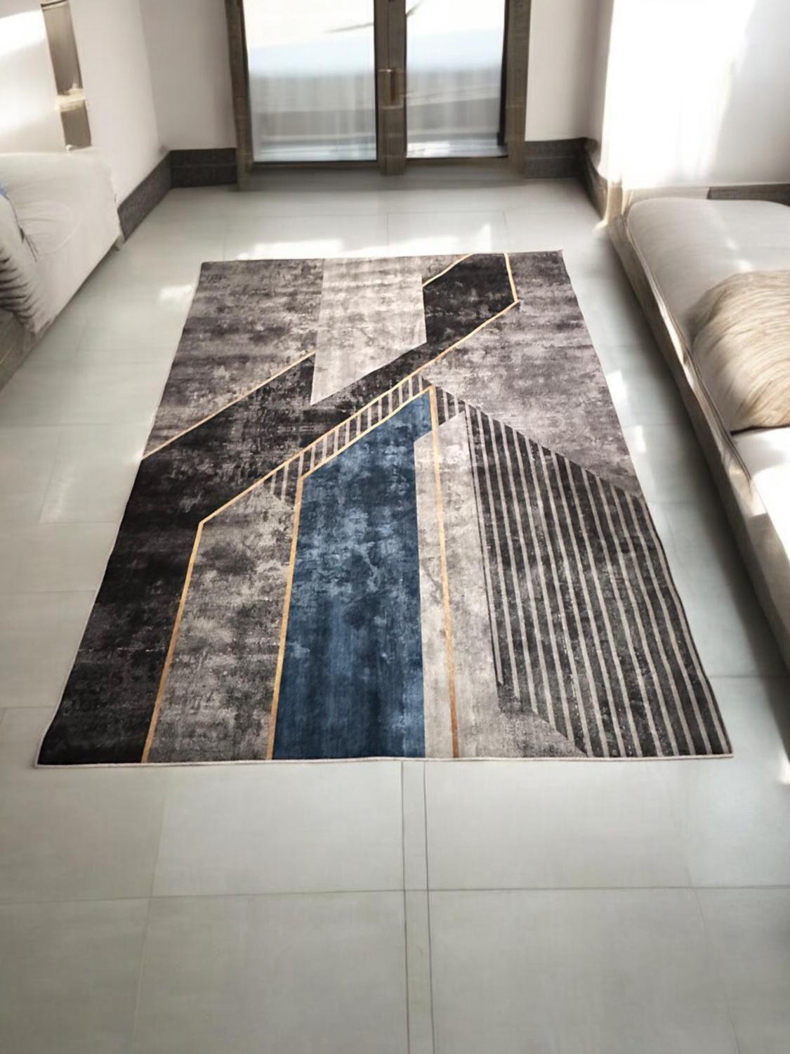 Alfombra Living Grande 150X200 Cm. Kululu Tapete Sala 3D-2